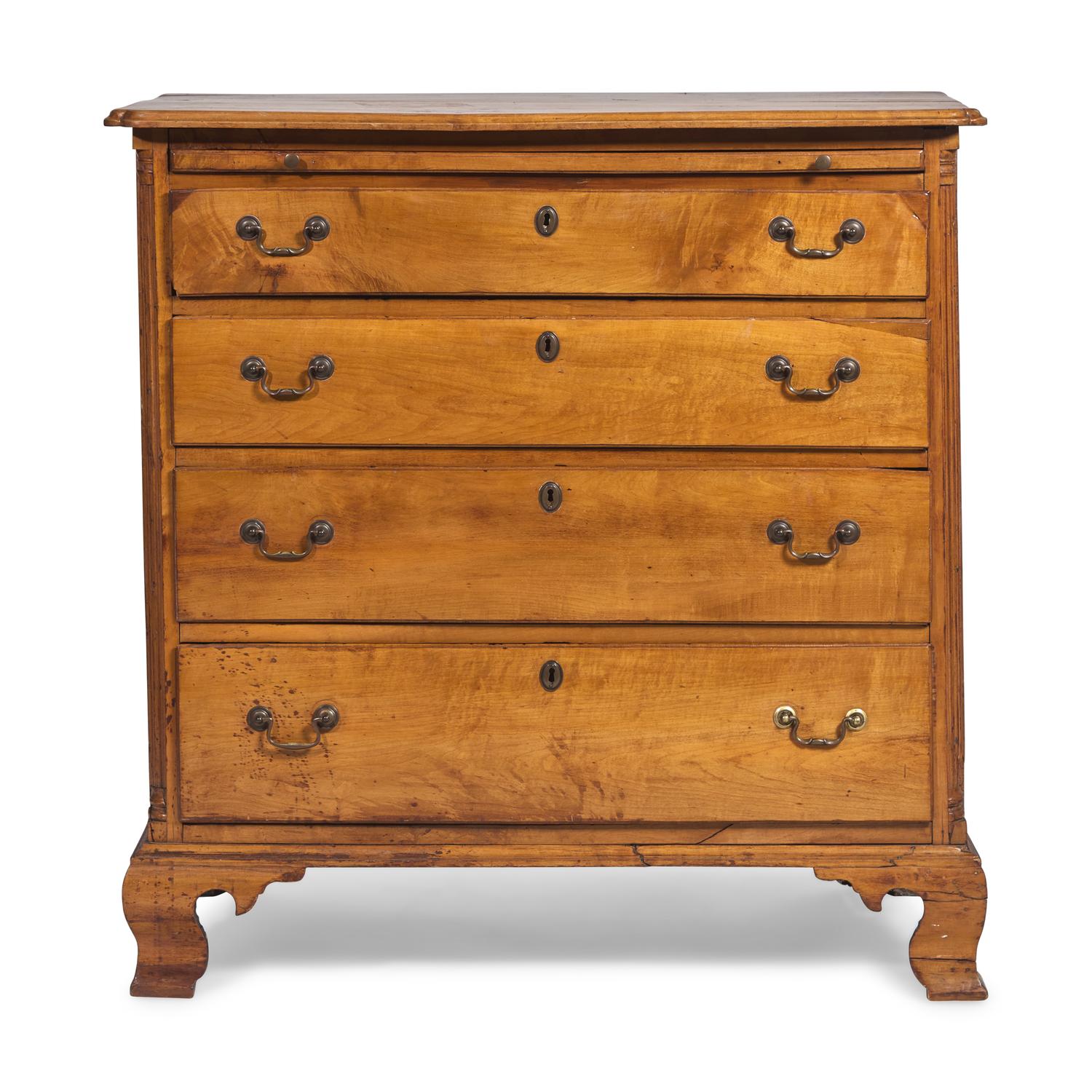 A Chippendale Cherry Chest of Drawers