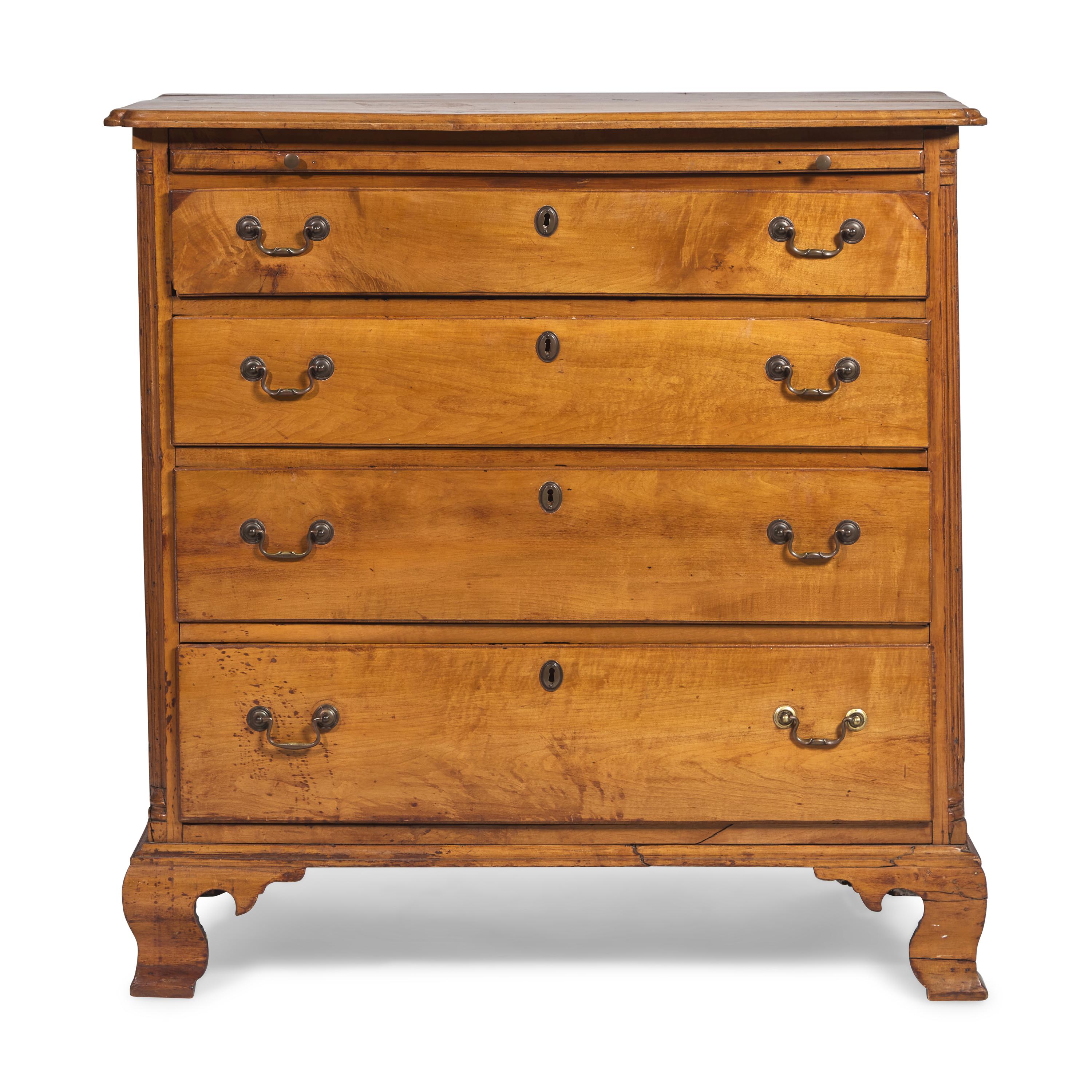 A Chippendale Cherry Chest of Drawers