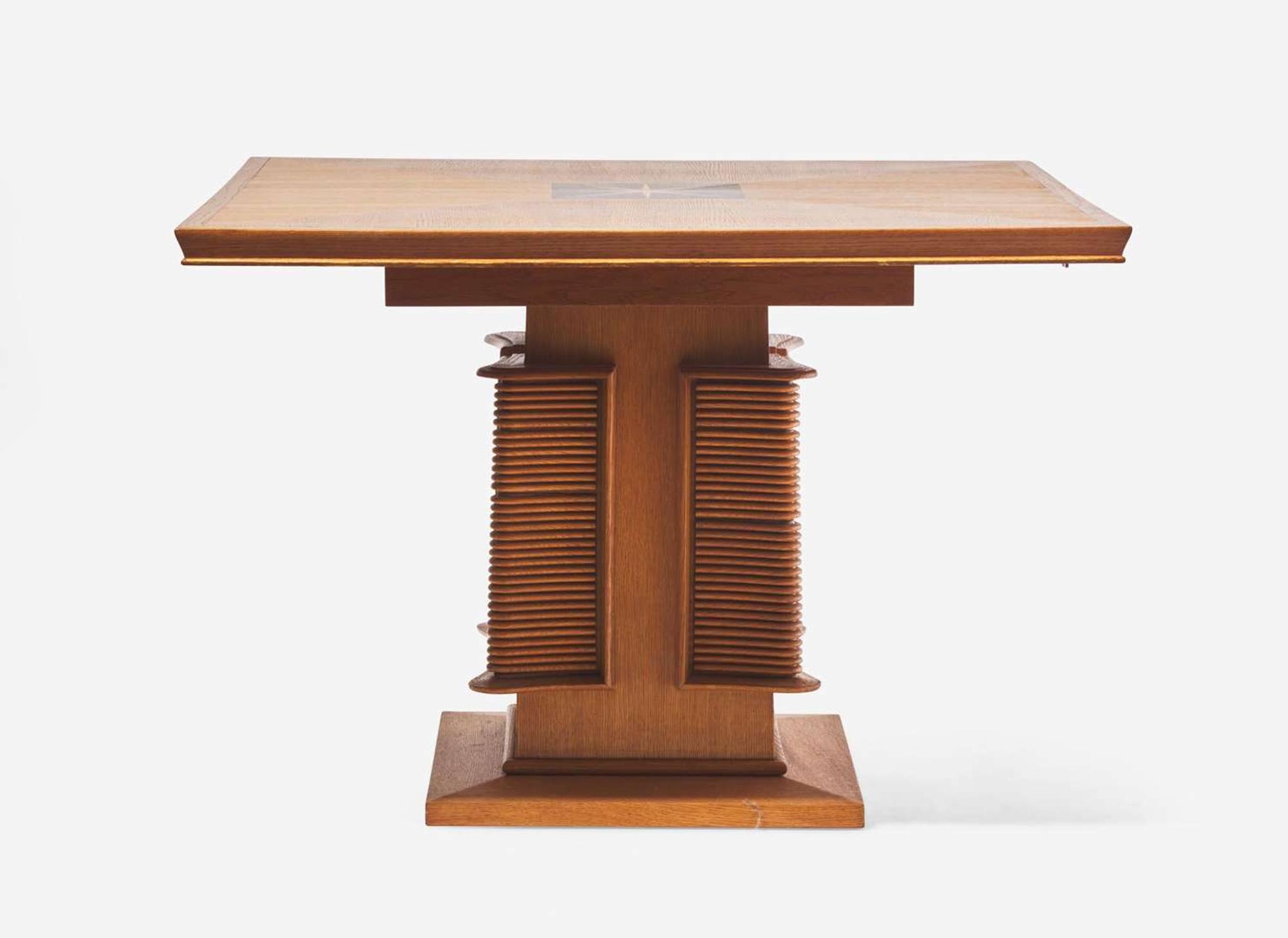 Maxime Old, Important Dining Table and Four Chairs