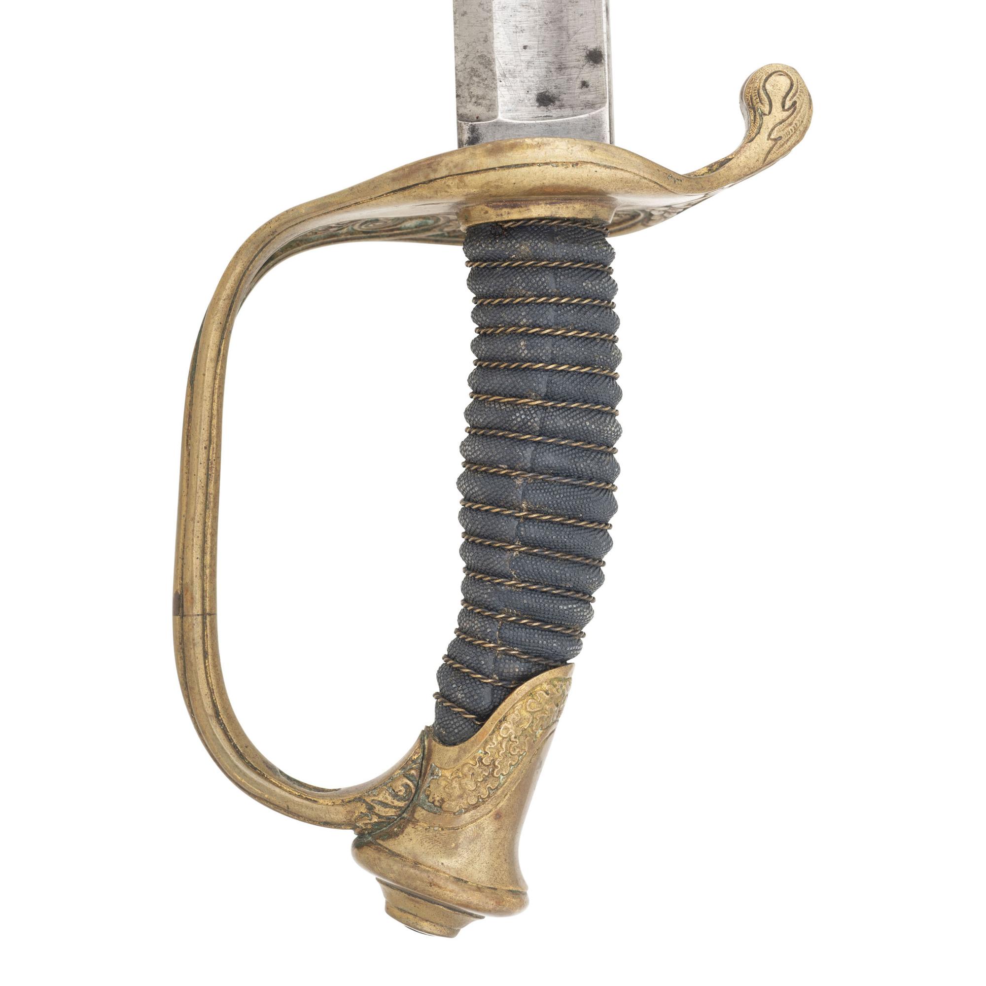 Horstmann Model 1850 Foot Officers Sword Presented to Lt. Harry M Hyde by his "Friends in the Atlantic Mutl Ins Co"