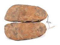 Apache Beaded Hide Moccasins PLUS A Pair of Plateau Vamps