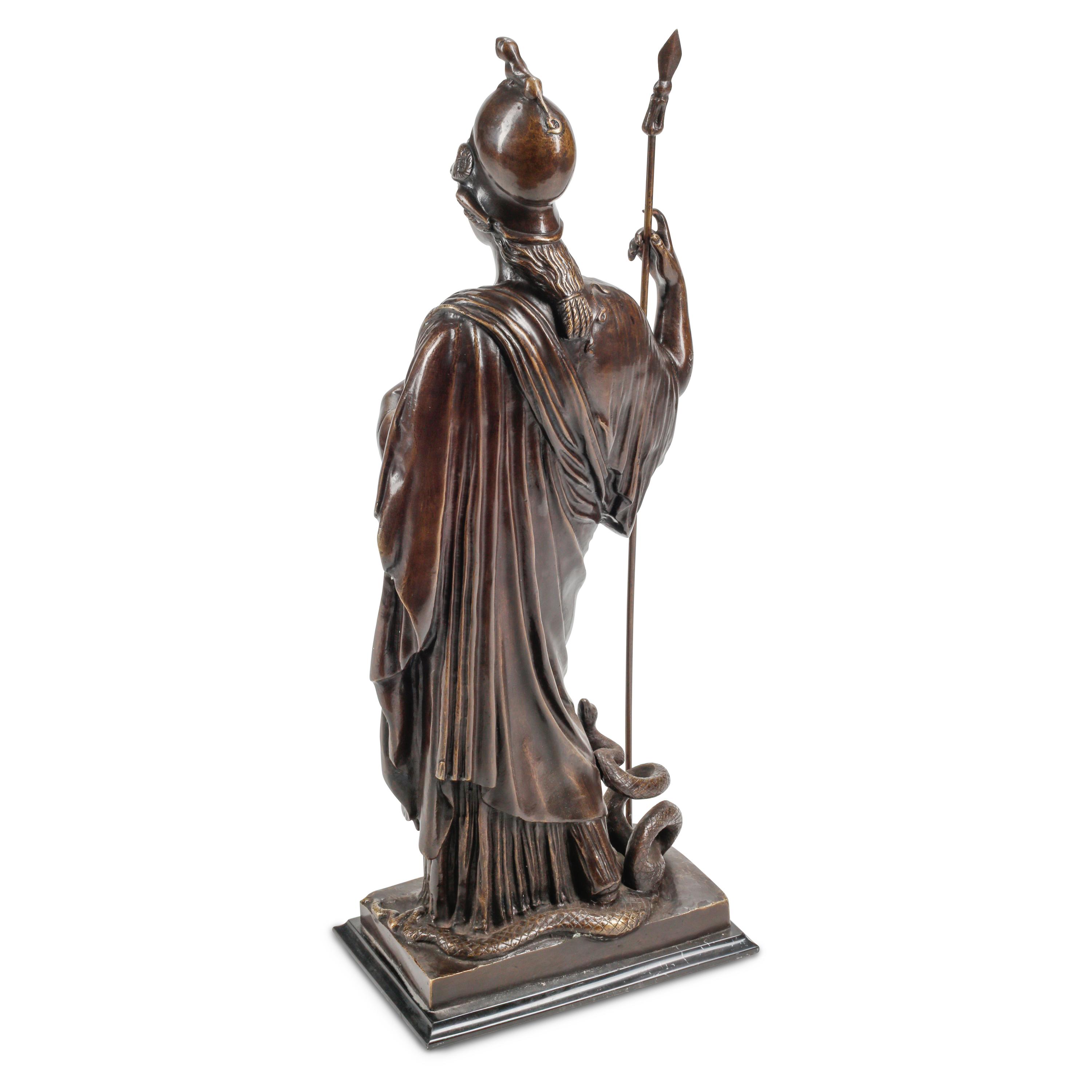 A Grand Tour Style Bronze Athena Giustiniani