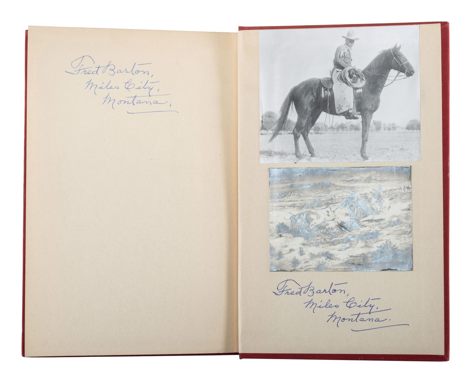 [WESTERN AMERICANA]. Fred Barton Library related to Charles M. Russell and the Old West.