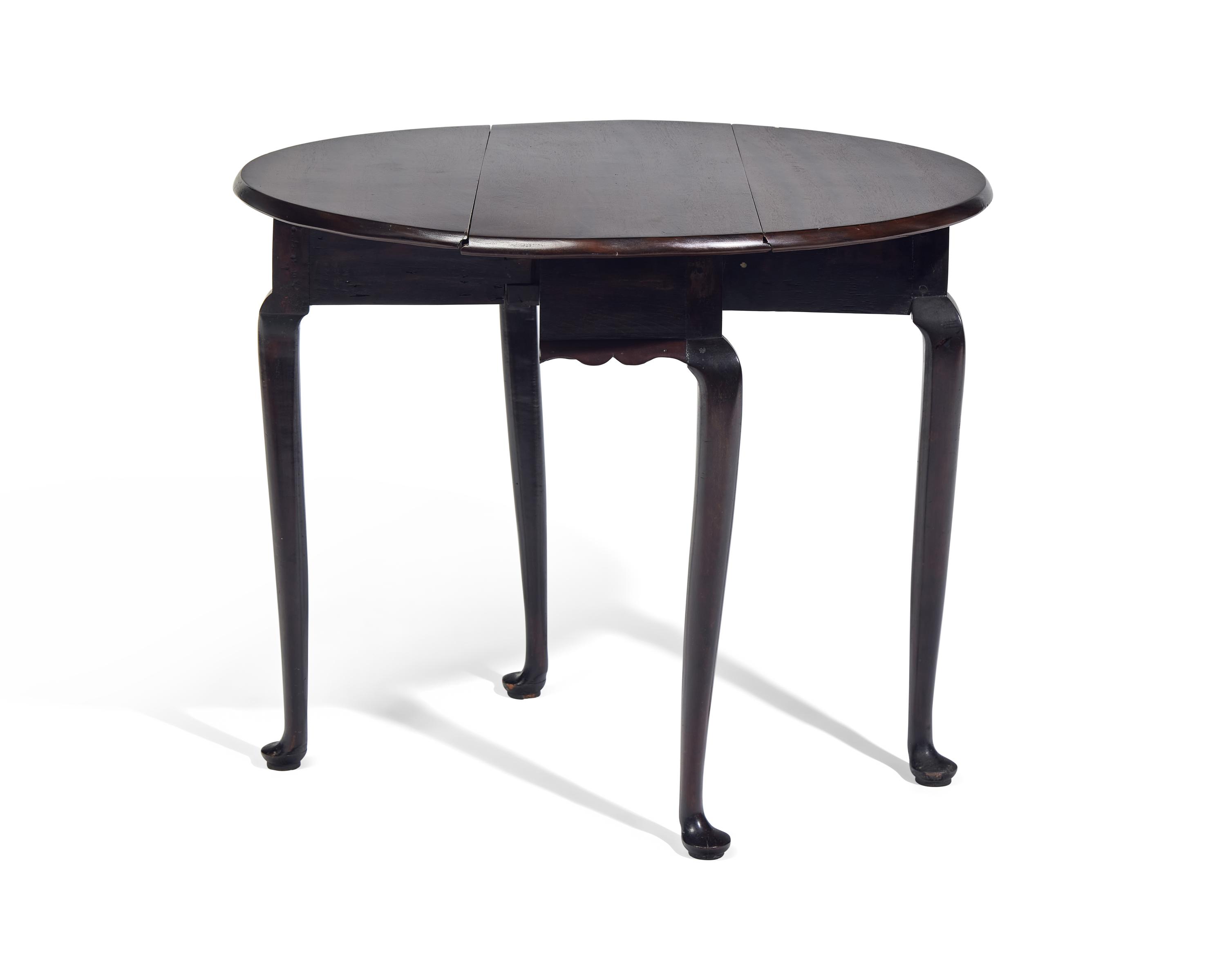 A Queen Anne Mahogany Drop-Leaf Table