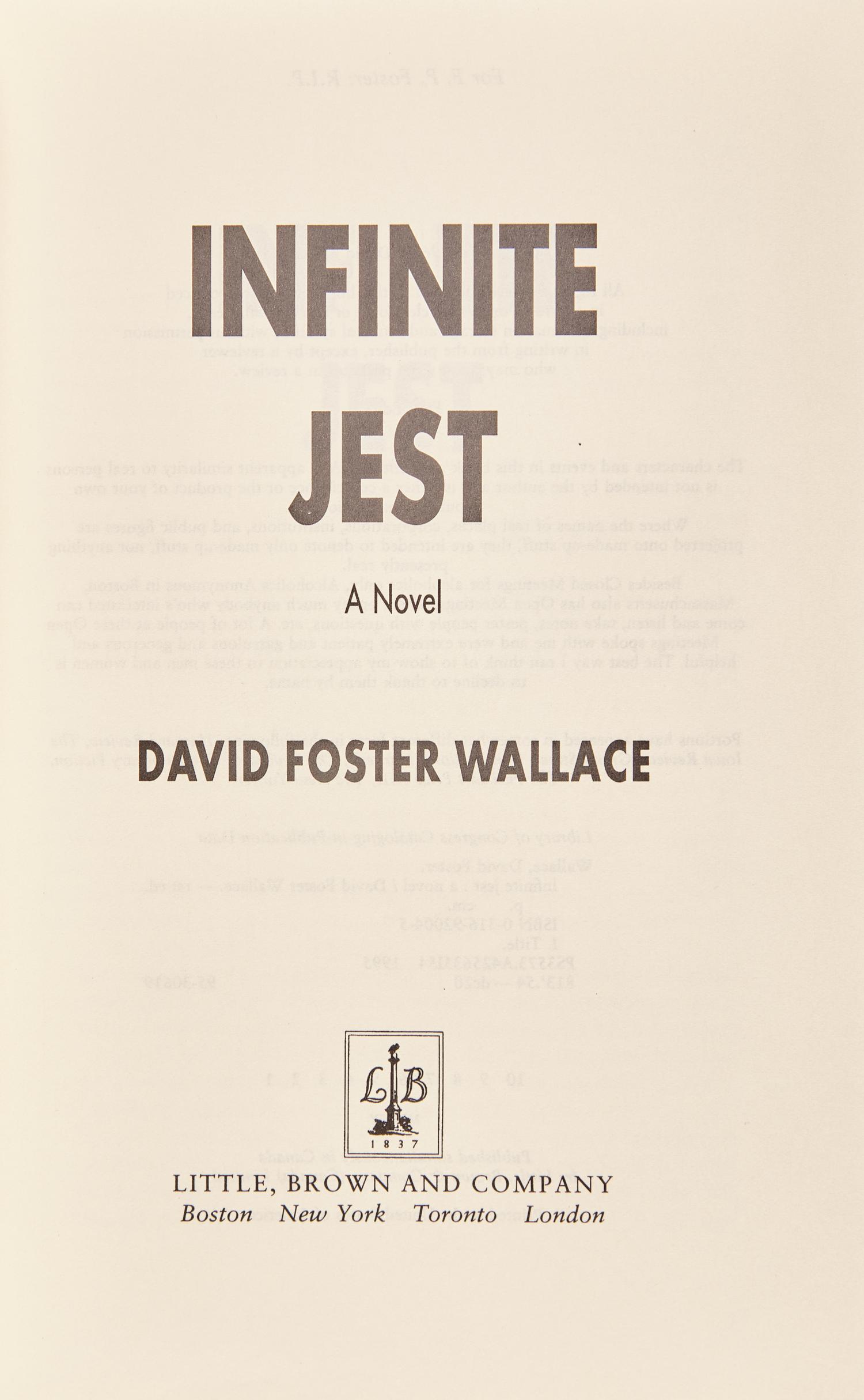 [Literature] Wallace, David Foster. Infinite Jest