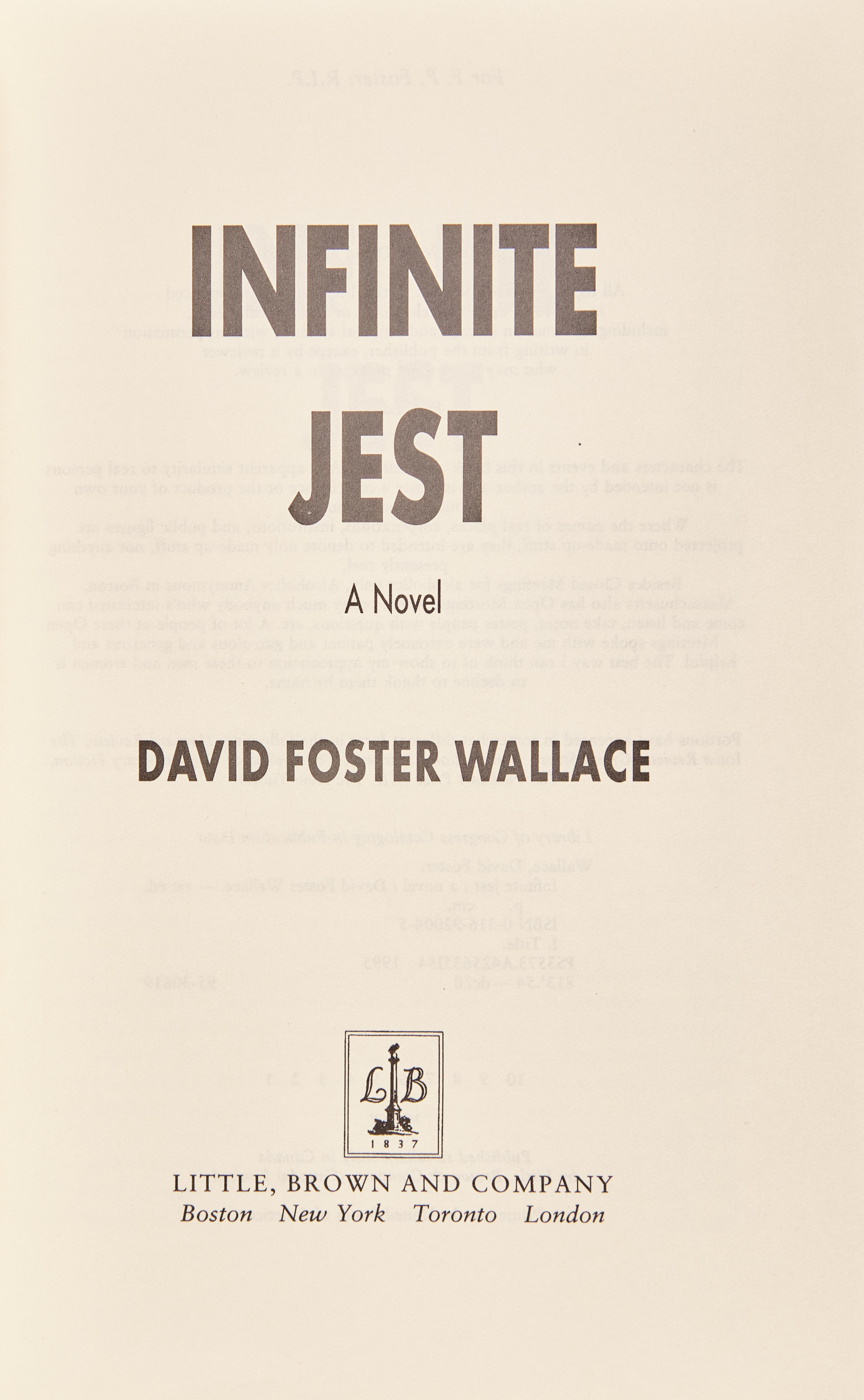 [Literature] Wallace, David Foster. Infinite Jest
