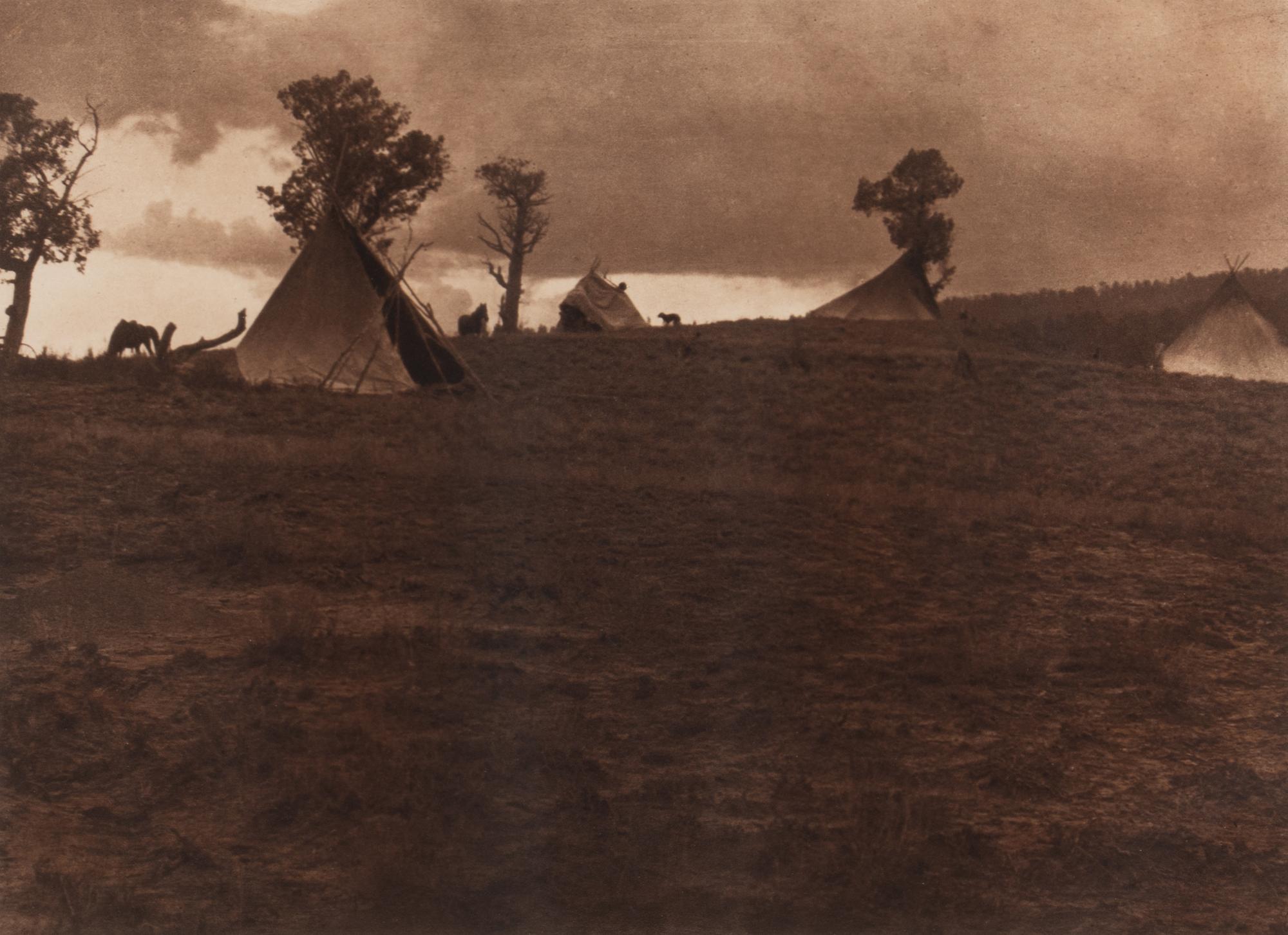 A Hilltop Camp - Jicarilla, Plate 24