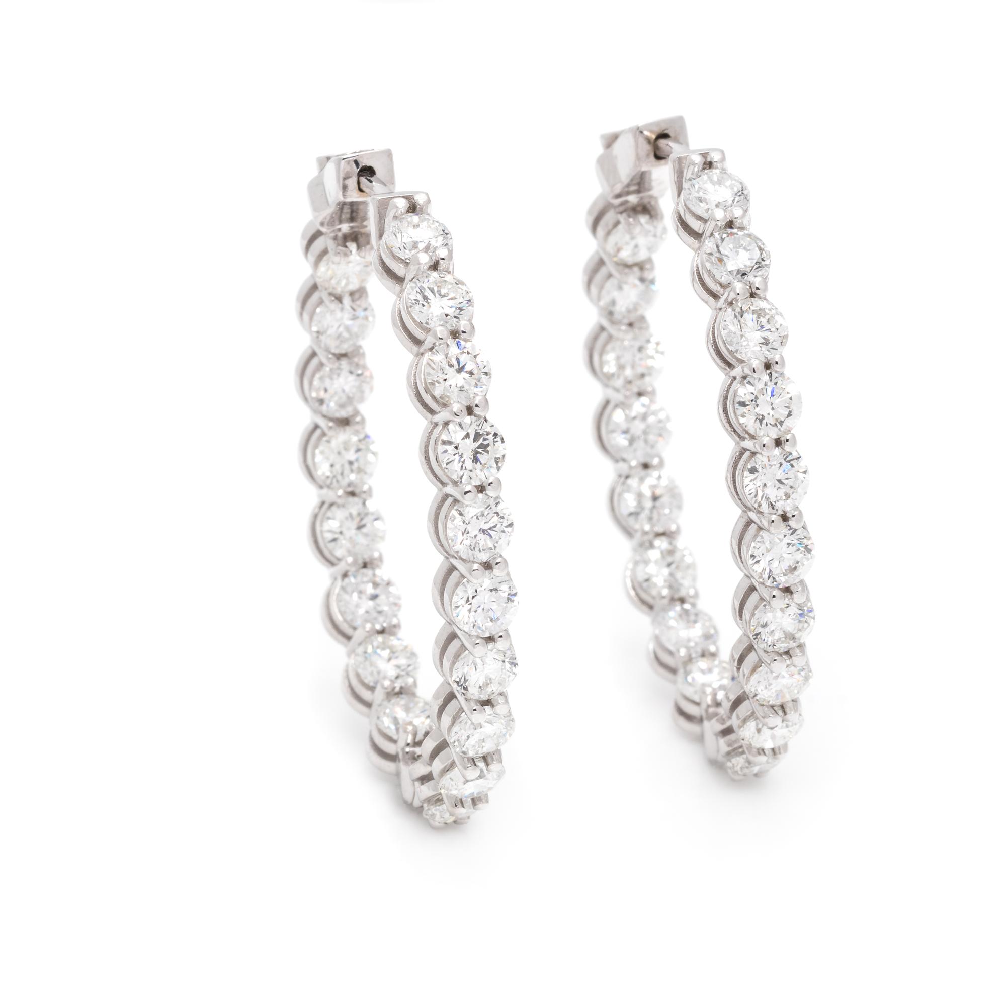 DIAMOND HOOP EARRINGS