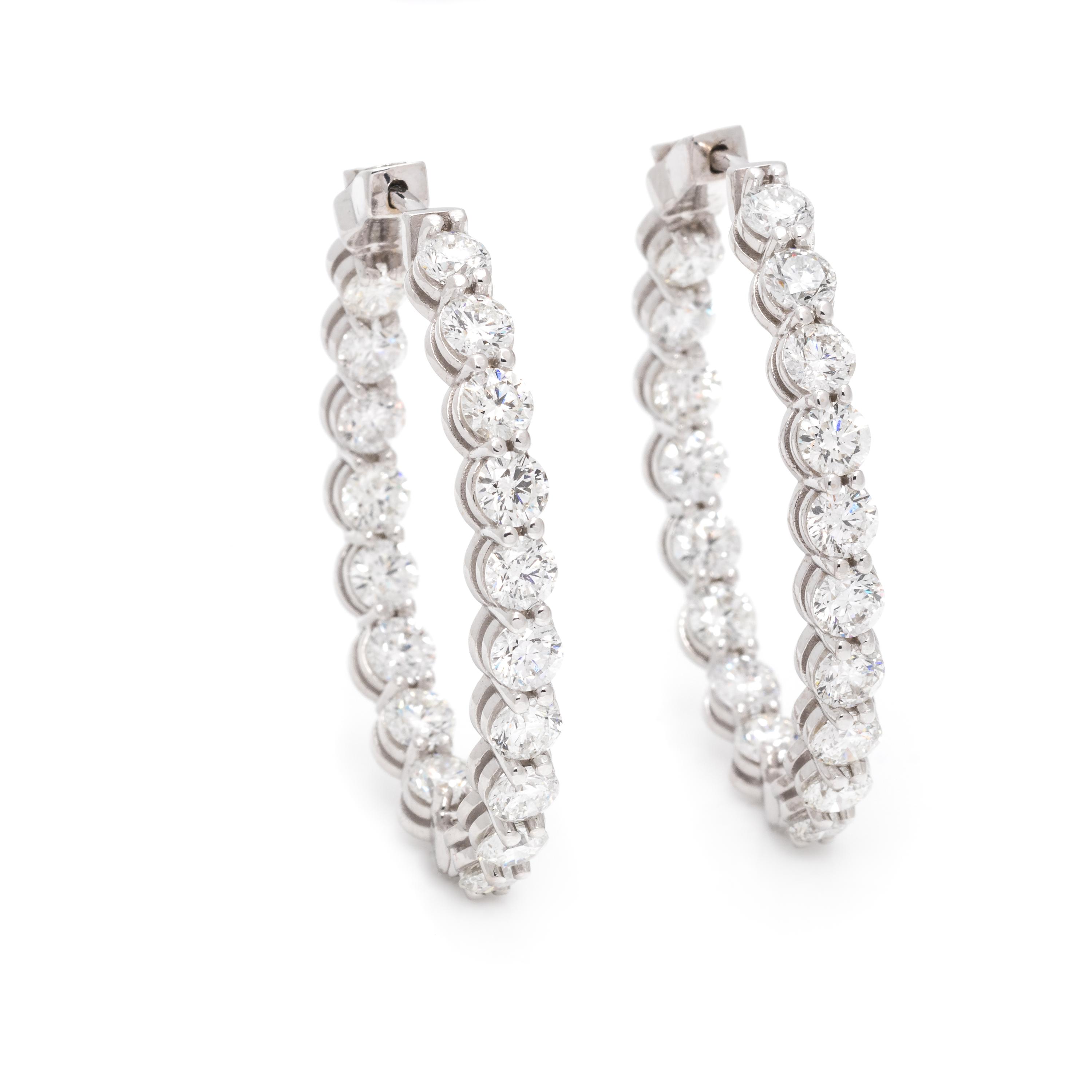 DIAMOND HOOP EARRINGS