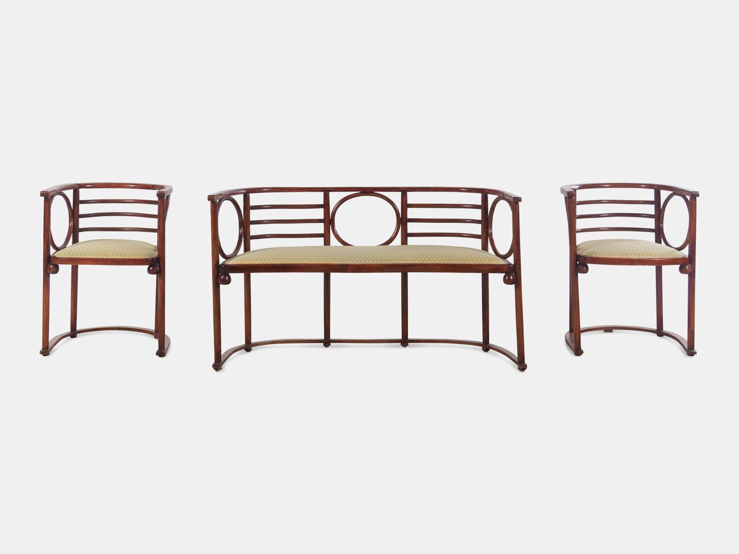 Settee and Pair of Armchairs
