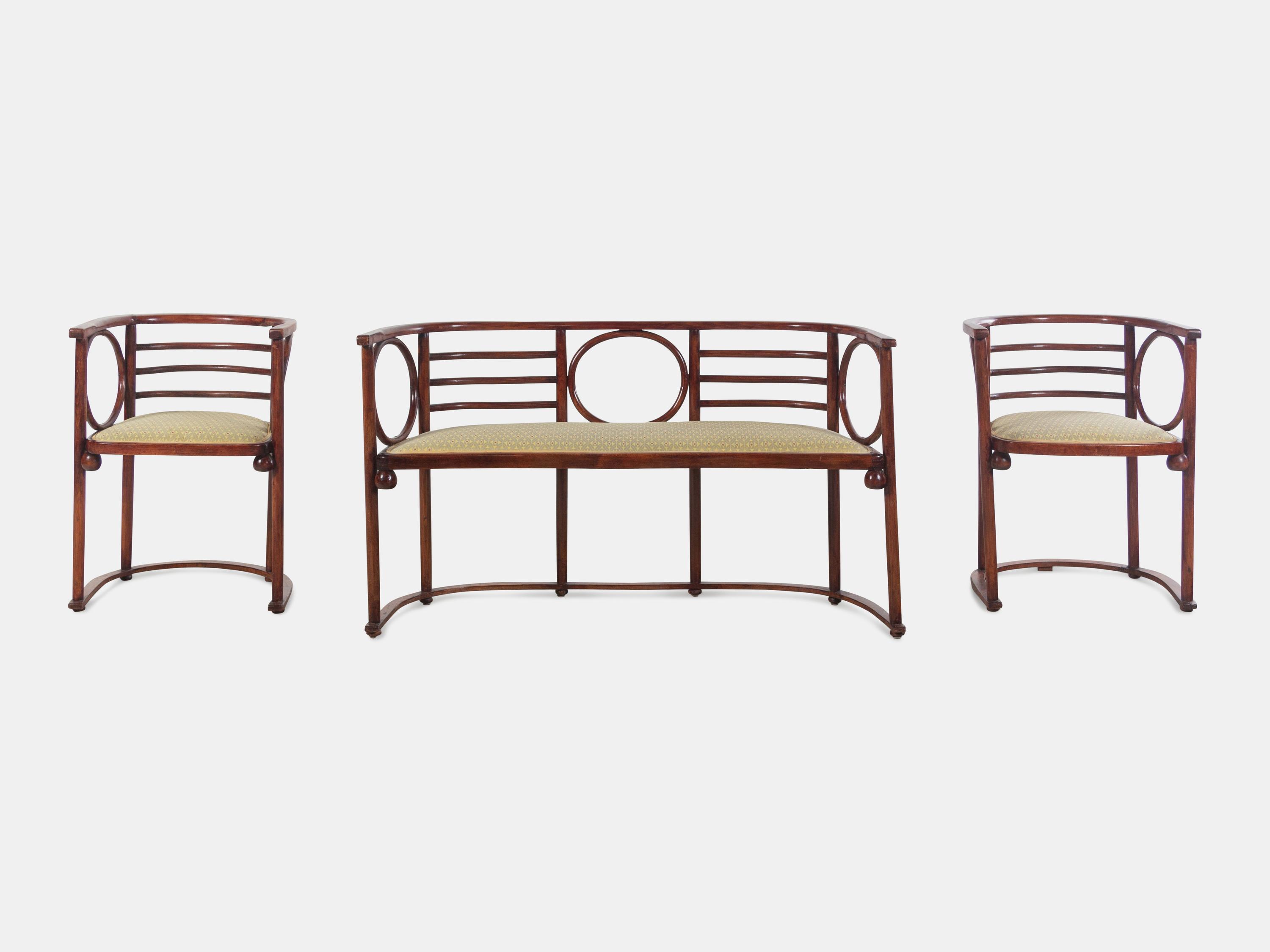 Settee and Pair of Armchairs
