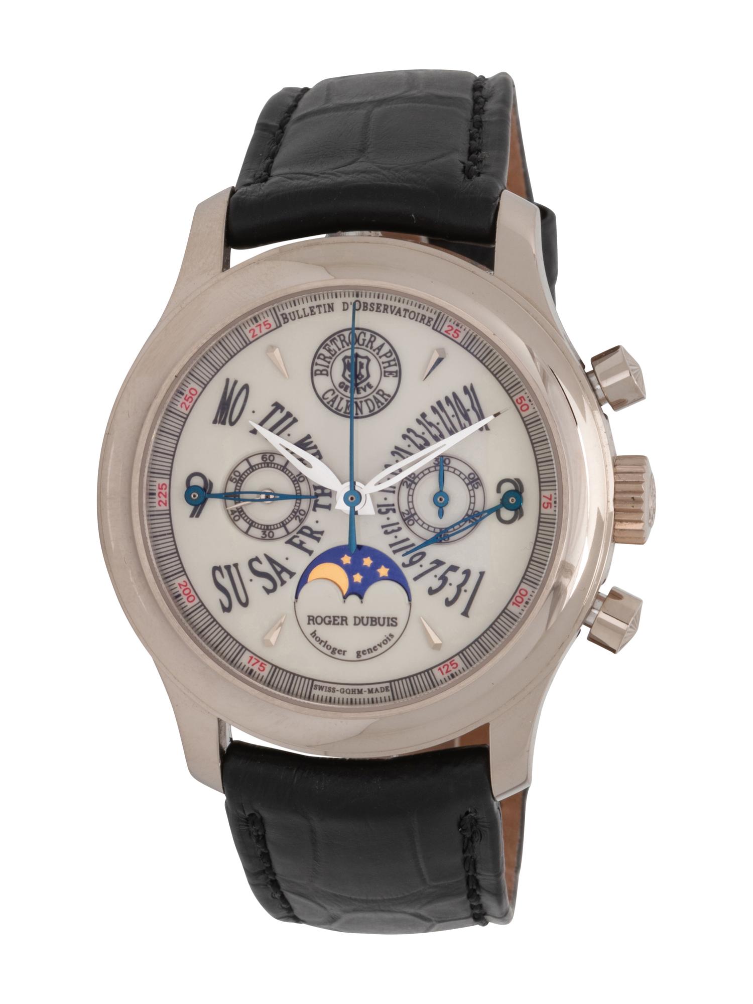 ROGER DUBUIS, 18K WHITE GOLD LIMITED EDITION BI-RETROGRADE 'HOMMAGE' WATCH