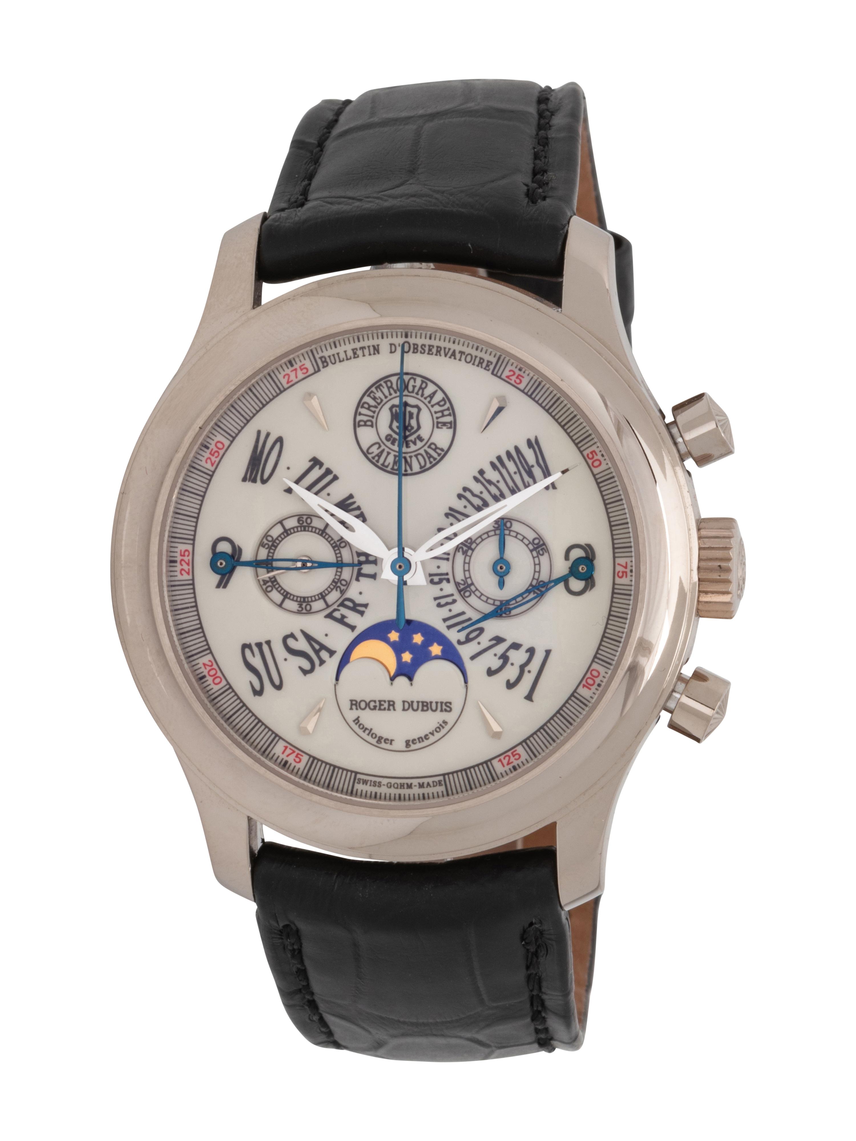 ROGER DUBUIS, 18K WHITE GOLD LIMITED EDITION BI-RETROGRADE 'HOMMAGE' WATCH