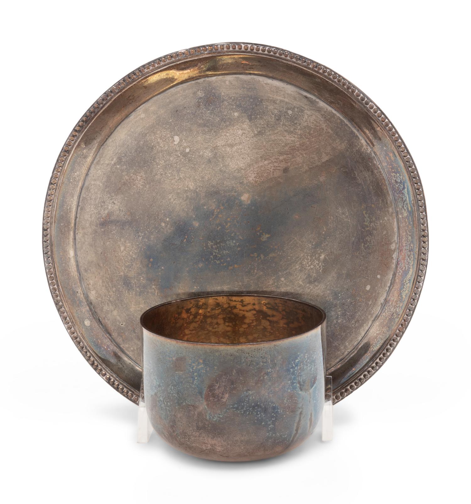 A George III Silver Waiter and Tumbler