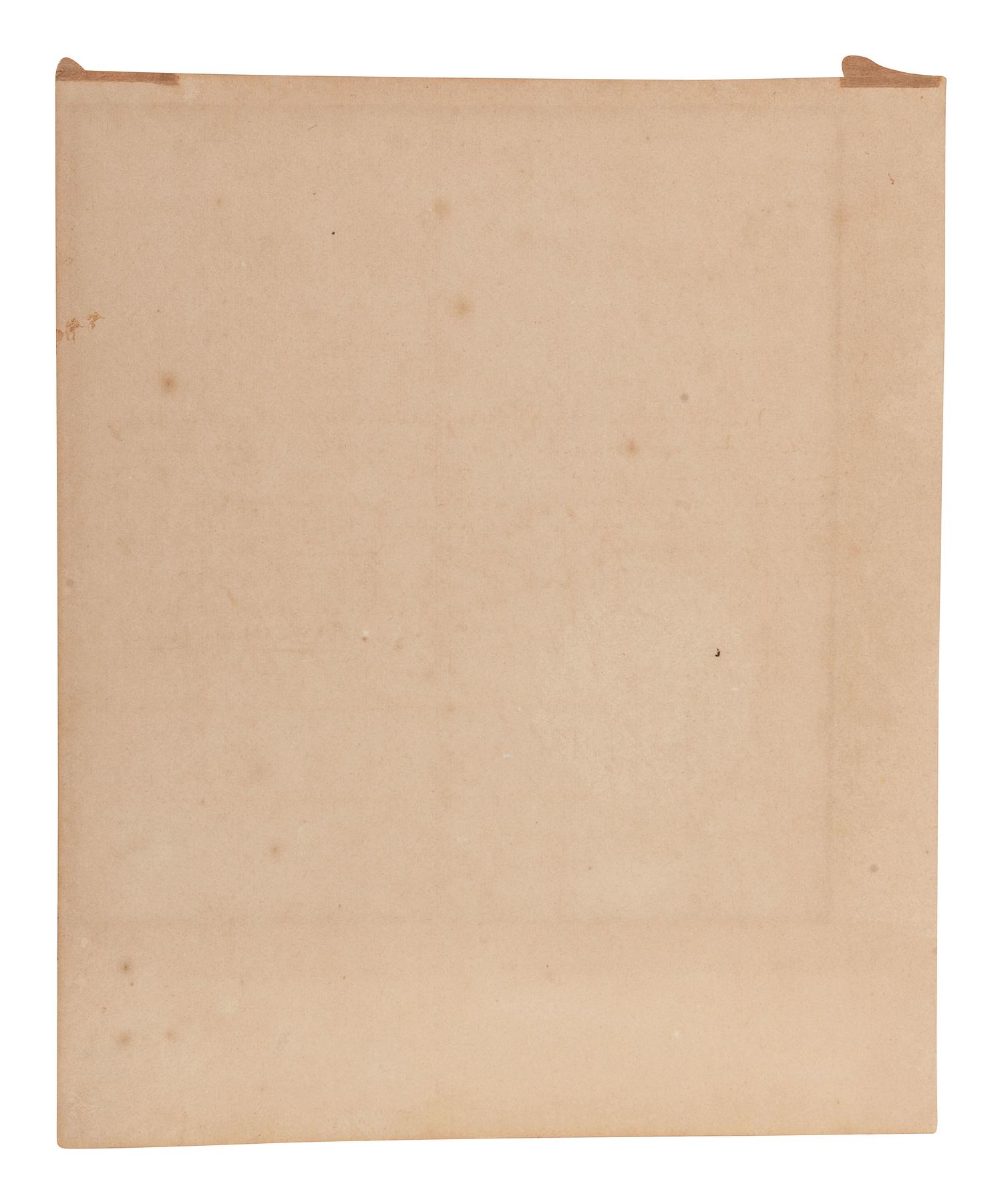 MADISON, Dolley P. (1768-1849). Autograph quote signed ("D.P. Madison"). 9 February 1848.