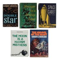 HEINLEIN, Robert Anson (1907-1988). A group of 5 titles, comprising: