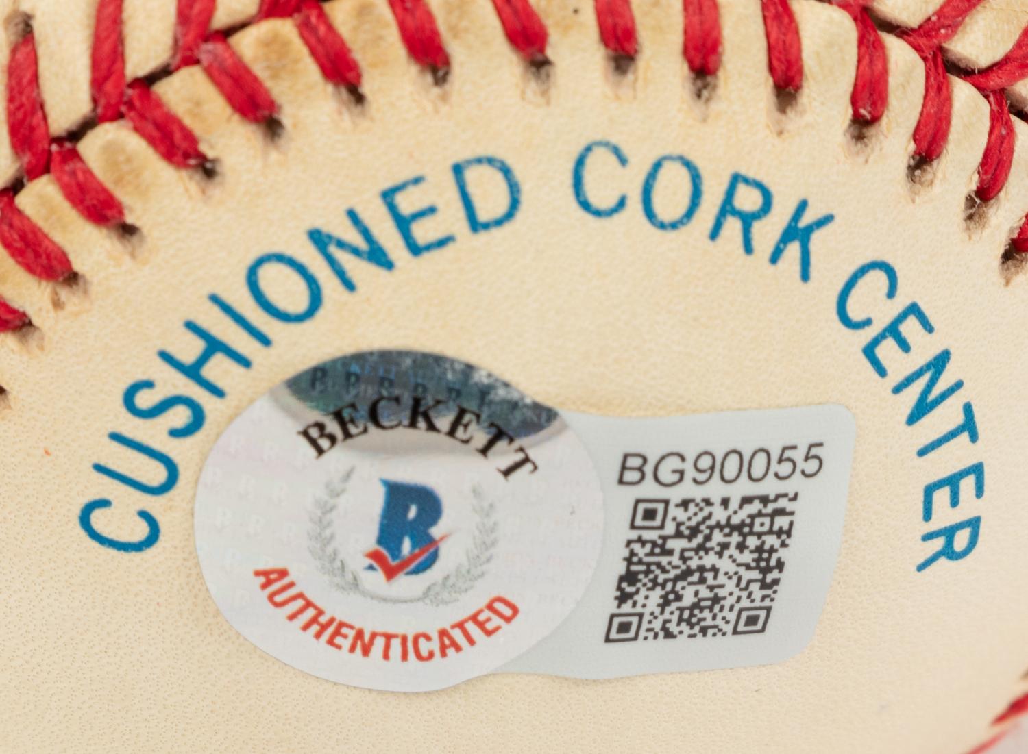 A Group of Nine 3,000 Career Hit Signed Autograph Baseballs (Beckett Authentication Services BAS Certified),