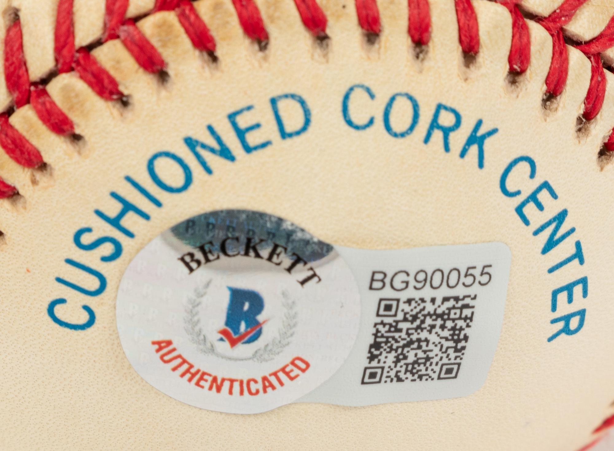 A Group of Nine 3,000 Career Hit Signed Autograph Baseballs (Beckett Authentication Services BAS Certified),