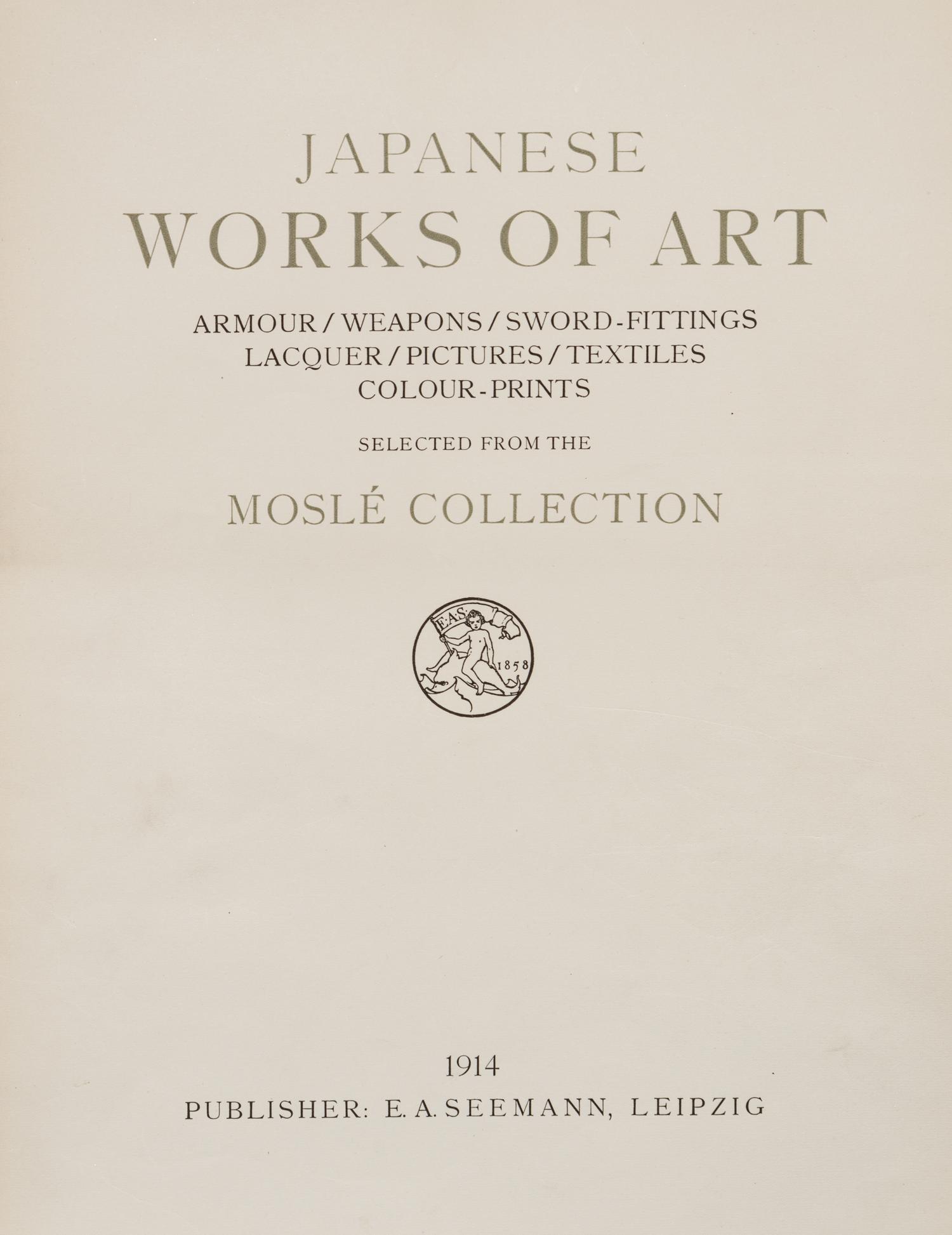[JAPANESE ARMS] Three works about Japanese swords and weaponry, comprising:
