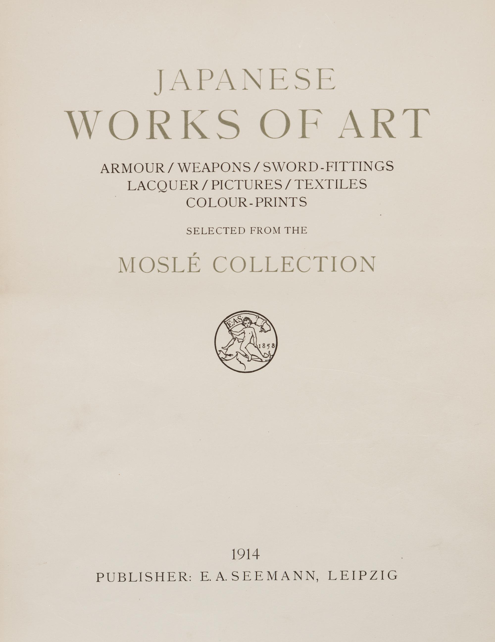 [JAPANESE ARMS] Three works about Japanese swords and weaponry, comprising: