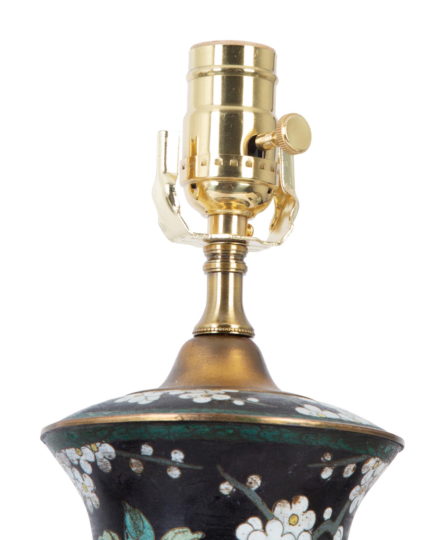 A Pair of Cloisonné Vases — 20TH CENTURY