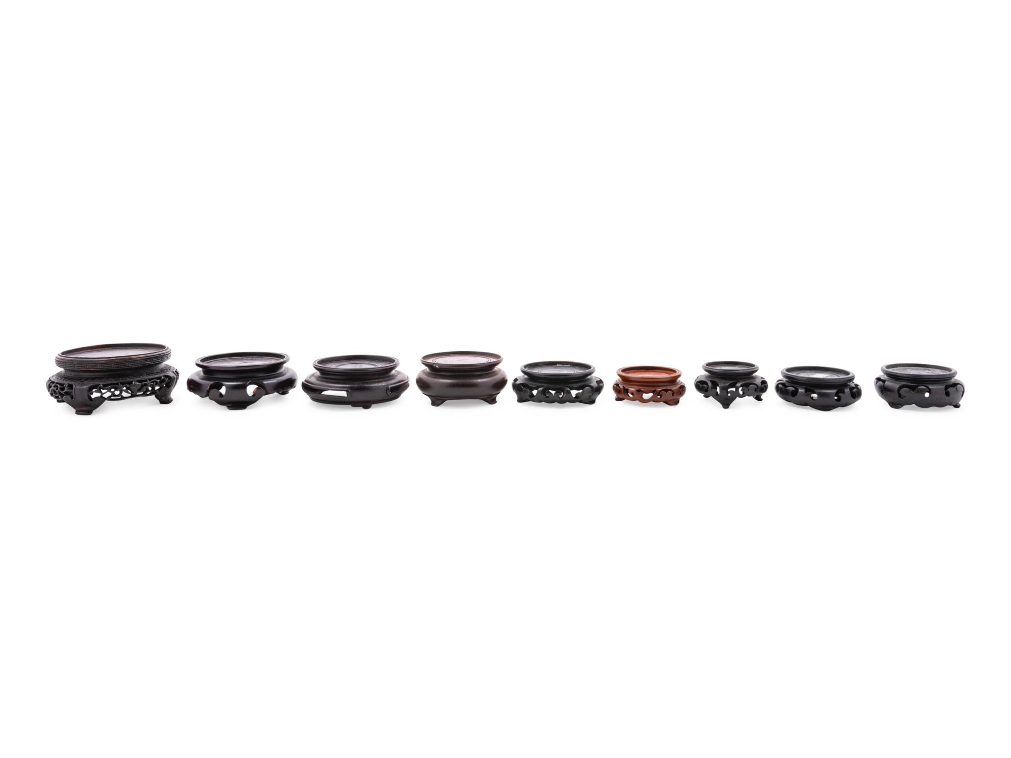 Ten Chinese Diminutive Hardwood Stands