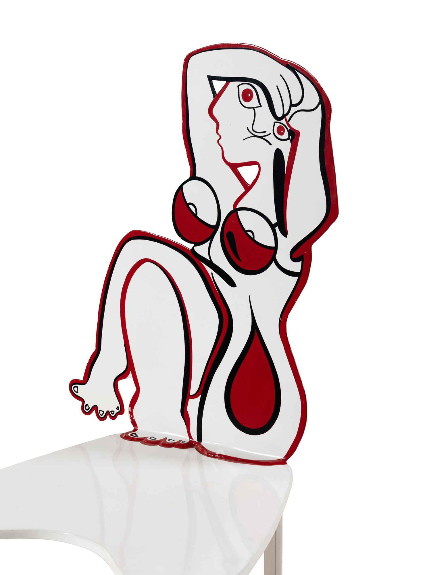 Two Pablo Picasso Style Figural Chairs
