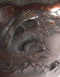 A Japanese Bronze Jardinière