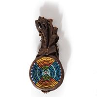 Southern Plains Beaded Hide Peyote Pouch