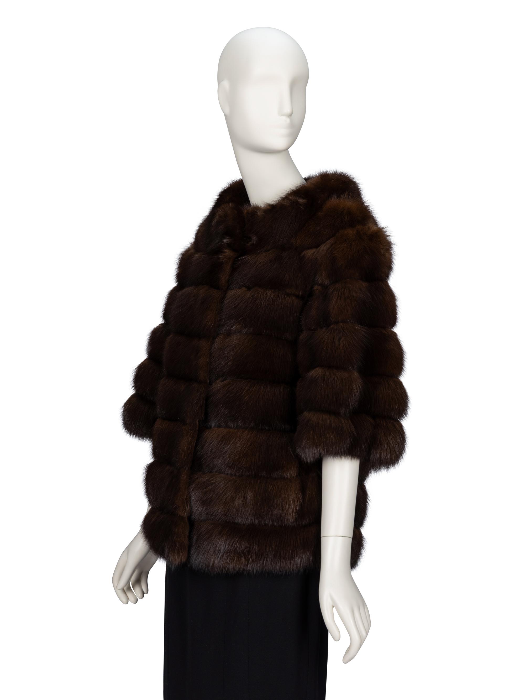 Zandra Rhodes, Russian Sable Fur Short Jacket
