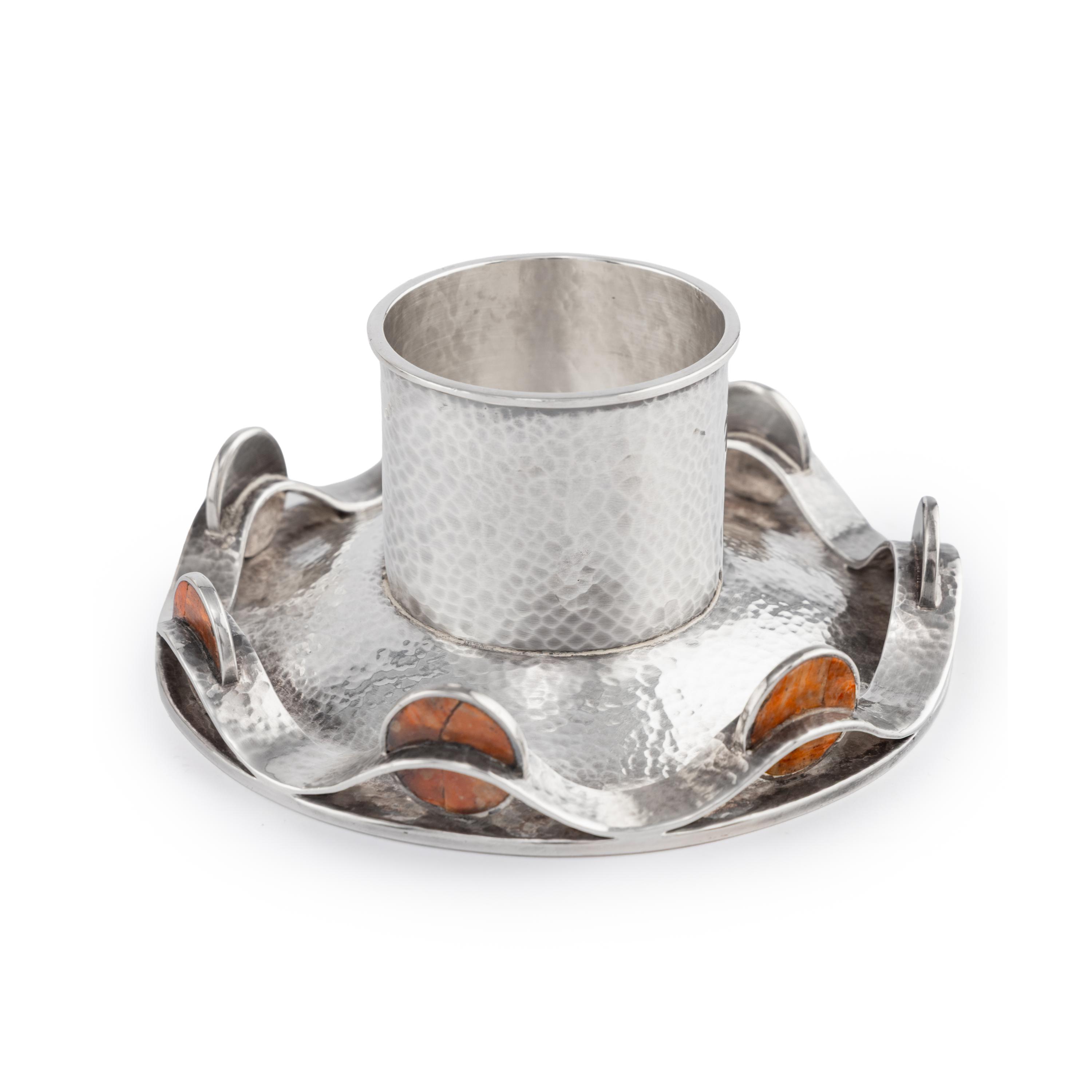 A Mexican Silver Table Garniture