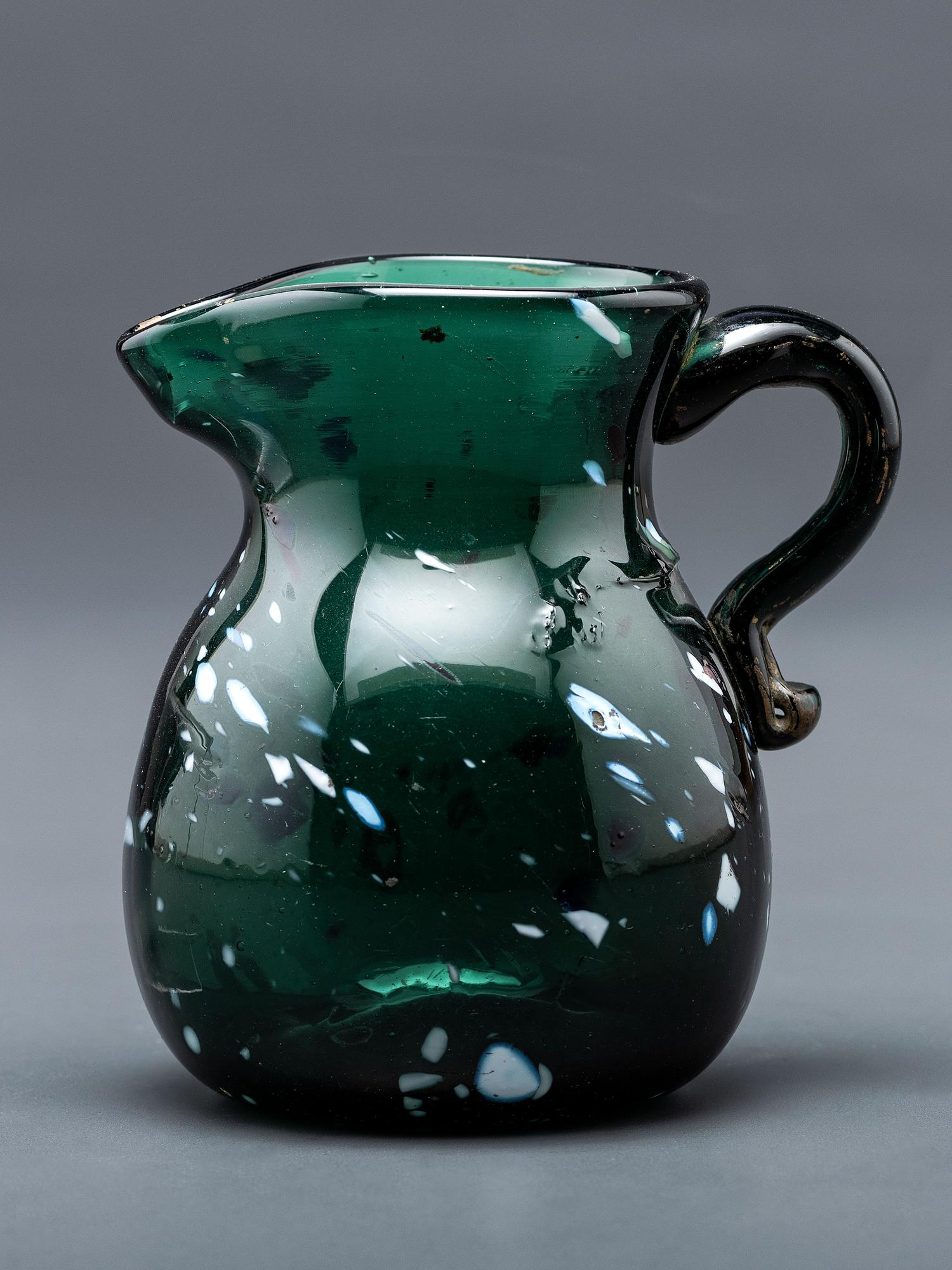 A New York Blown-Glass Pitcher in Green