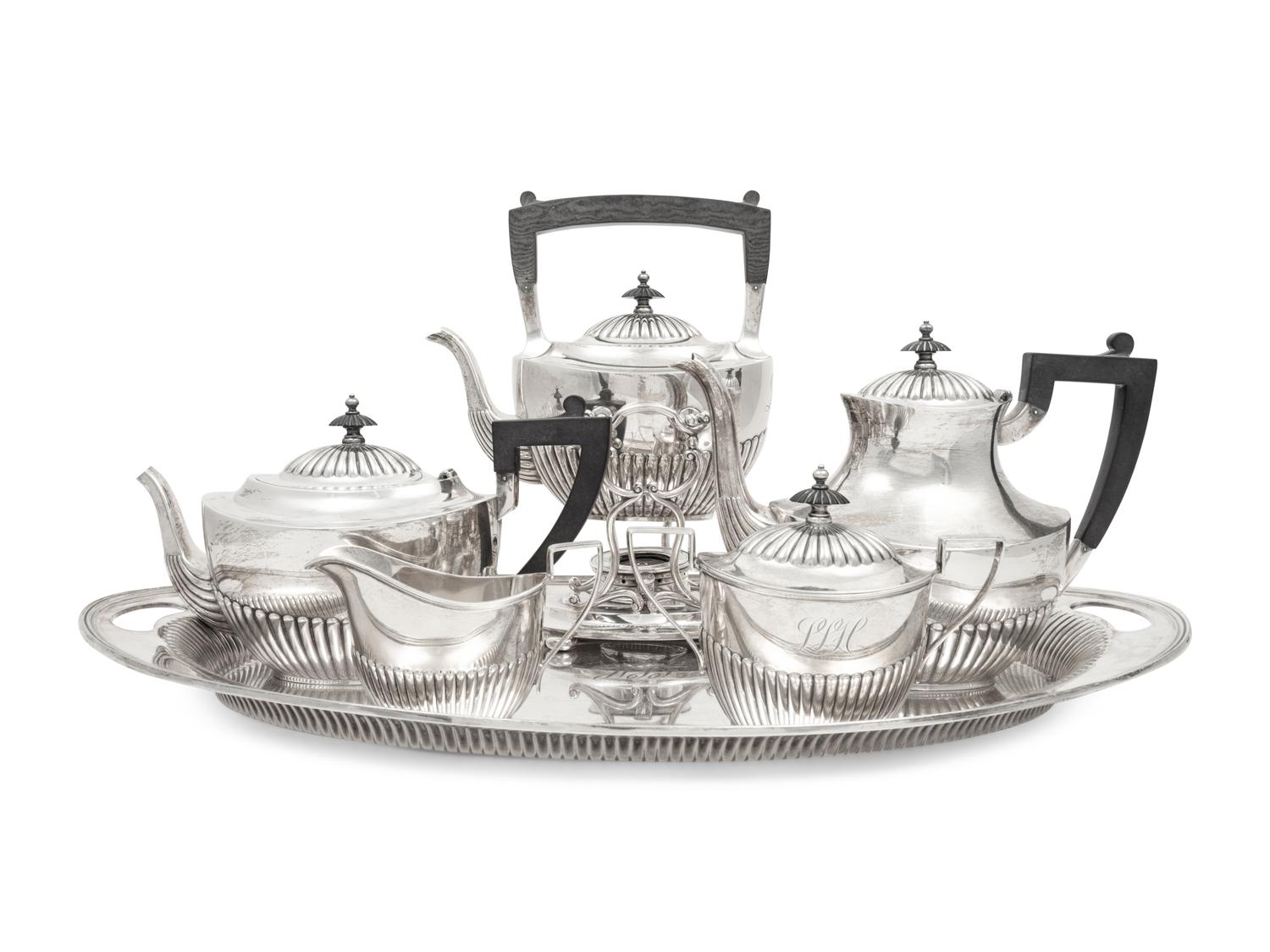 An American Silver Five-Piece Tea and Coffee Service