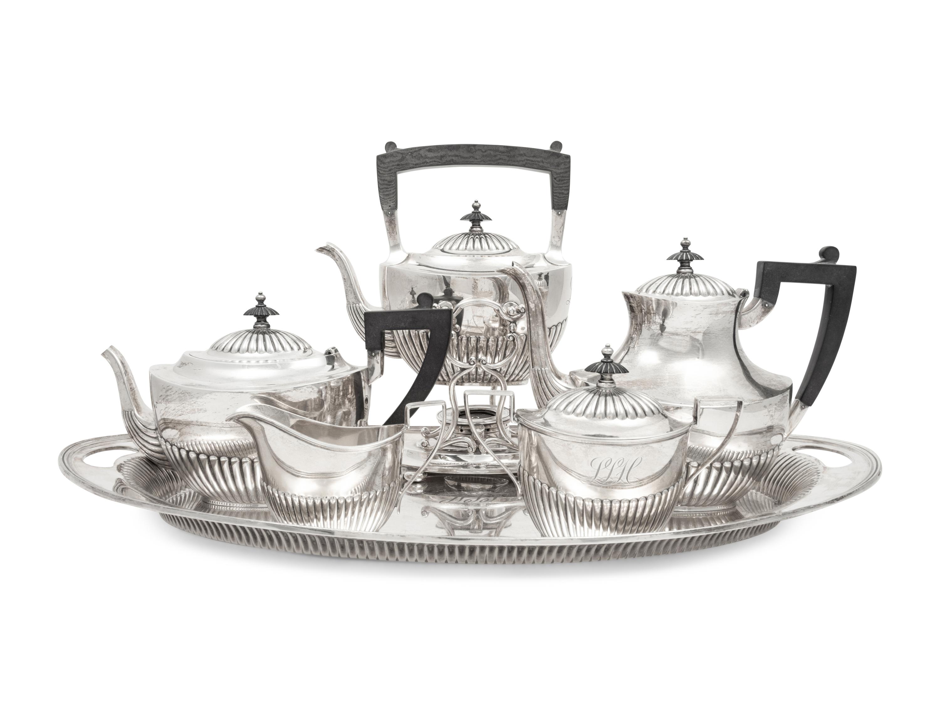An American Silver Five-Piece Tea and Coffee Service
