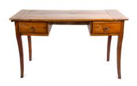 A French Provincial Fruitwood Writing Table Height 29 x width 51 x depth 26 inches. — 19TH CENTURY
