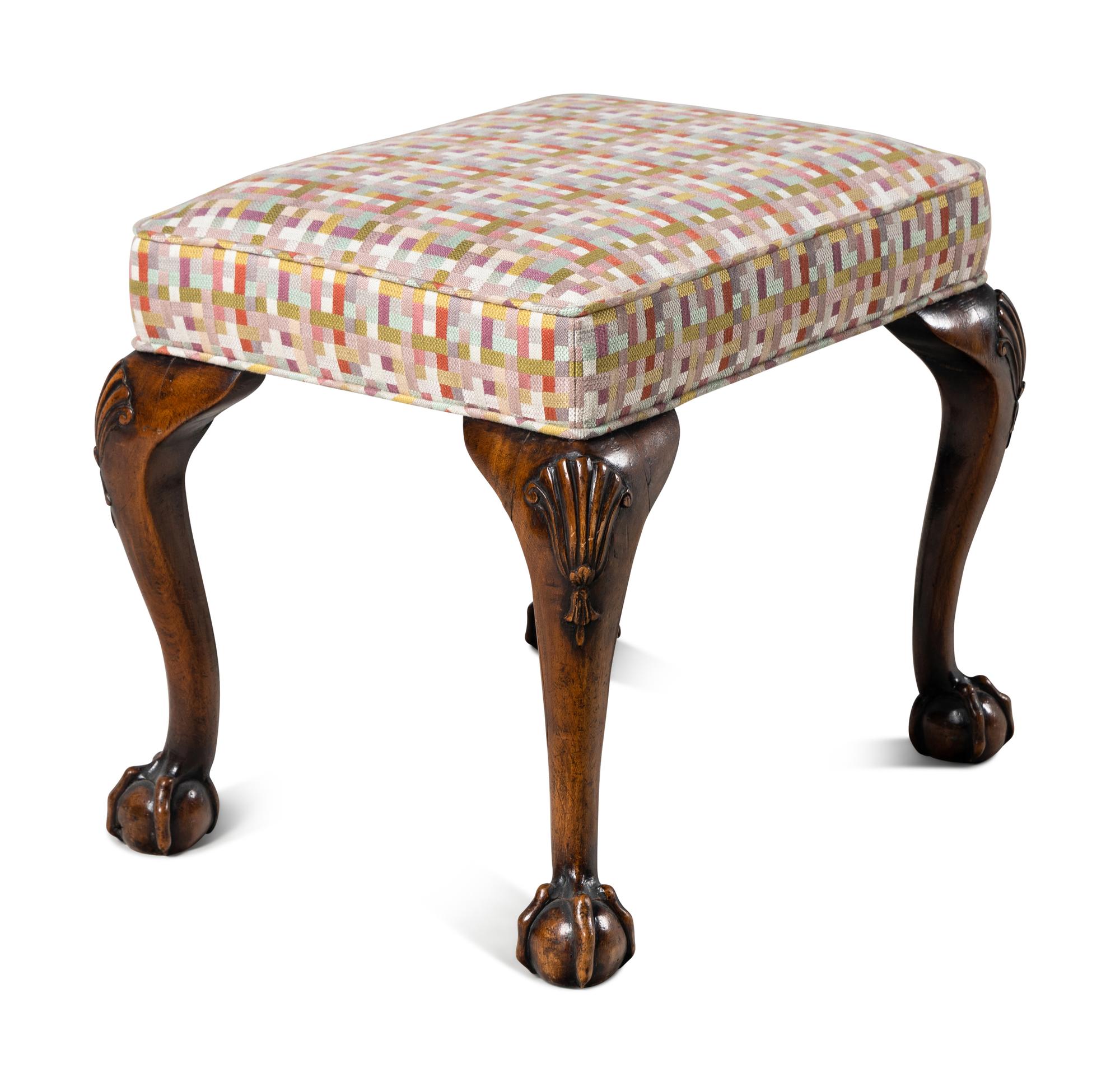 A George II Style Walnut Stool