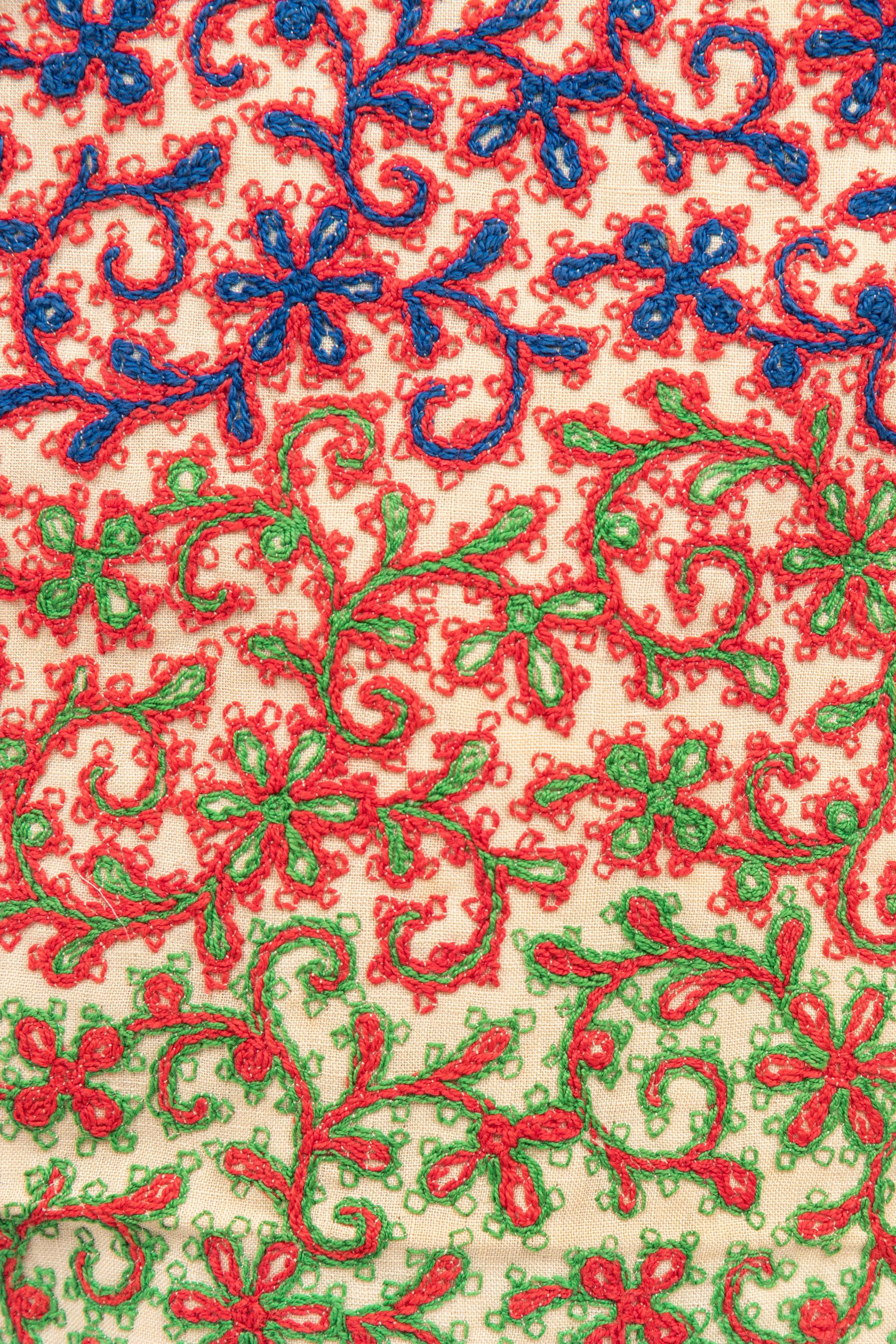 Falkenstein Embroidered Linen Sheath Dress, ca. 1955