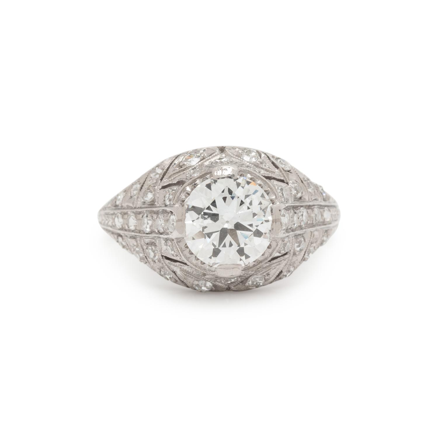 ART DECO, DIAMOND RING