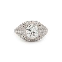 ART DECO, DIAMOND RING