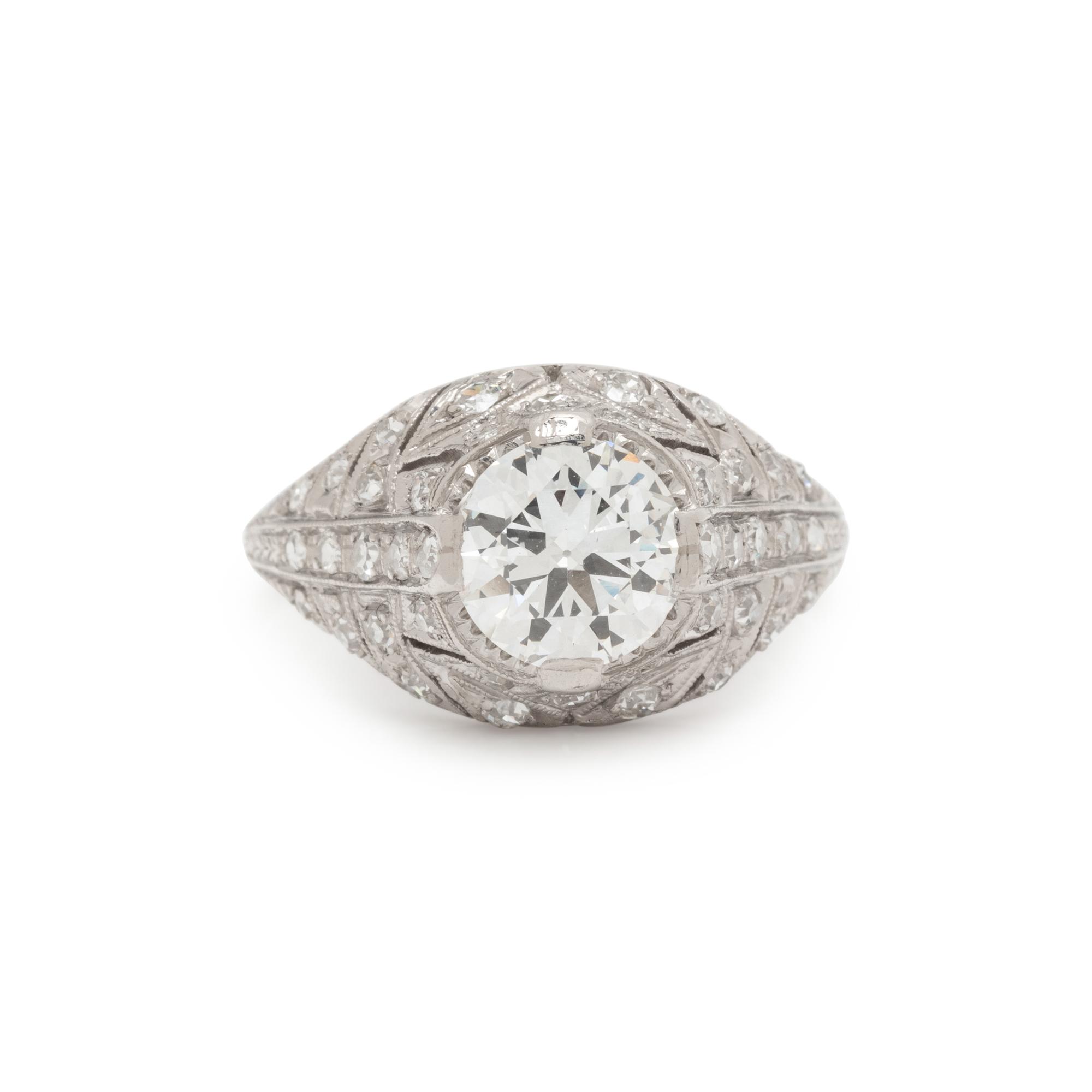 ART DECO, DIAMOND RING