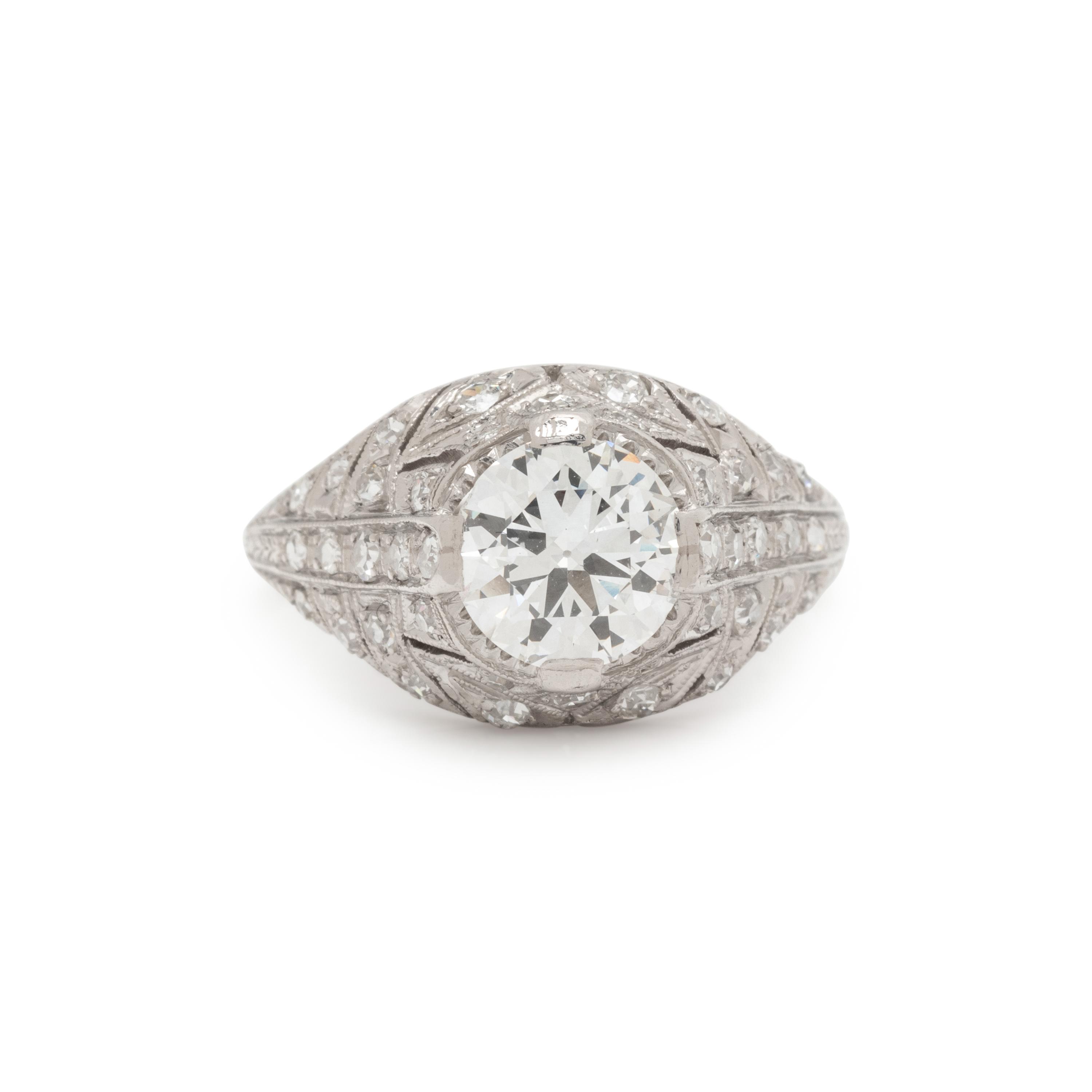 ART DECO, DIAMOND RING