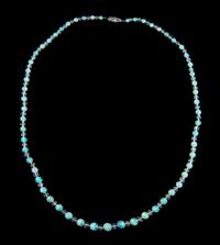An Art Deco Opal Bead Necklace,