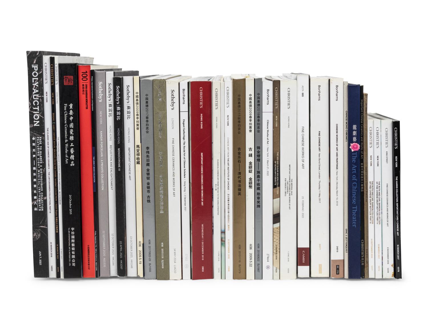 [AUCTION CATALOGUES] A group of auction catalogues about Chinese Works of Art, comprising: