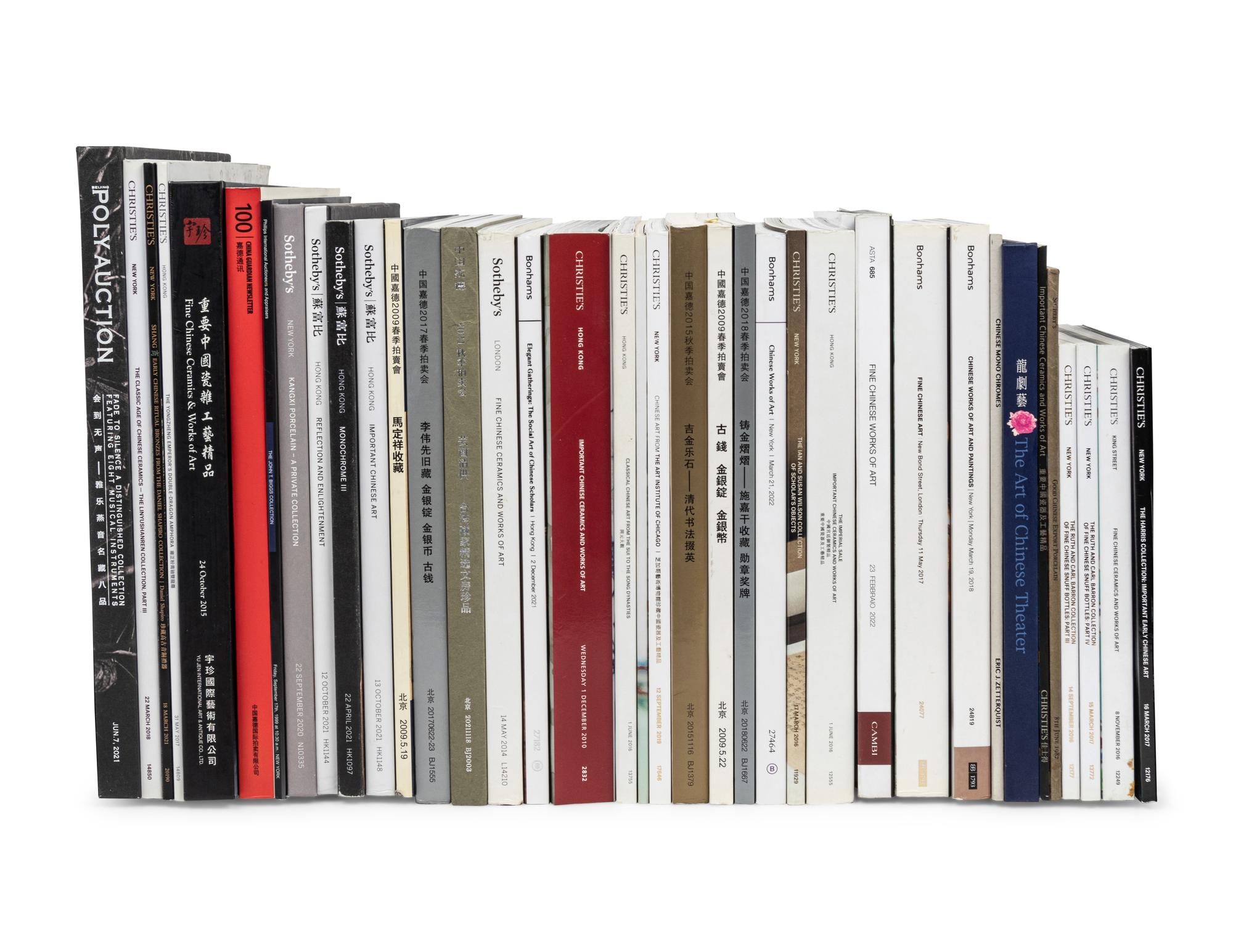 [AUCTION CATALOGUES] A group of auction catalogues about Chinese Works of Art, comprising: