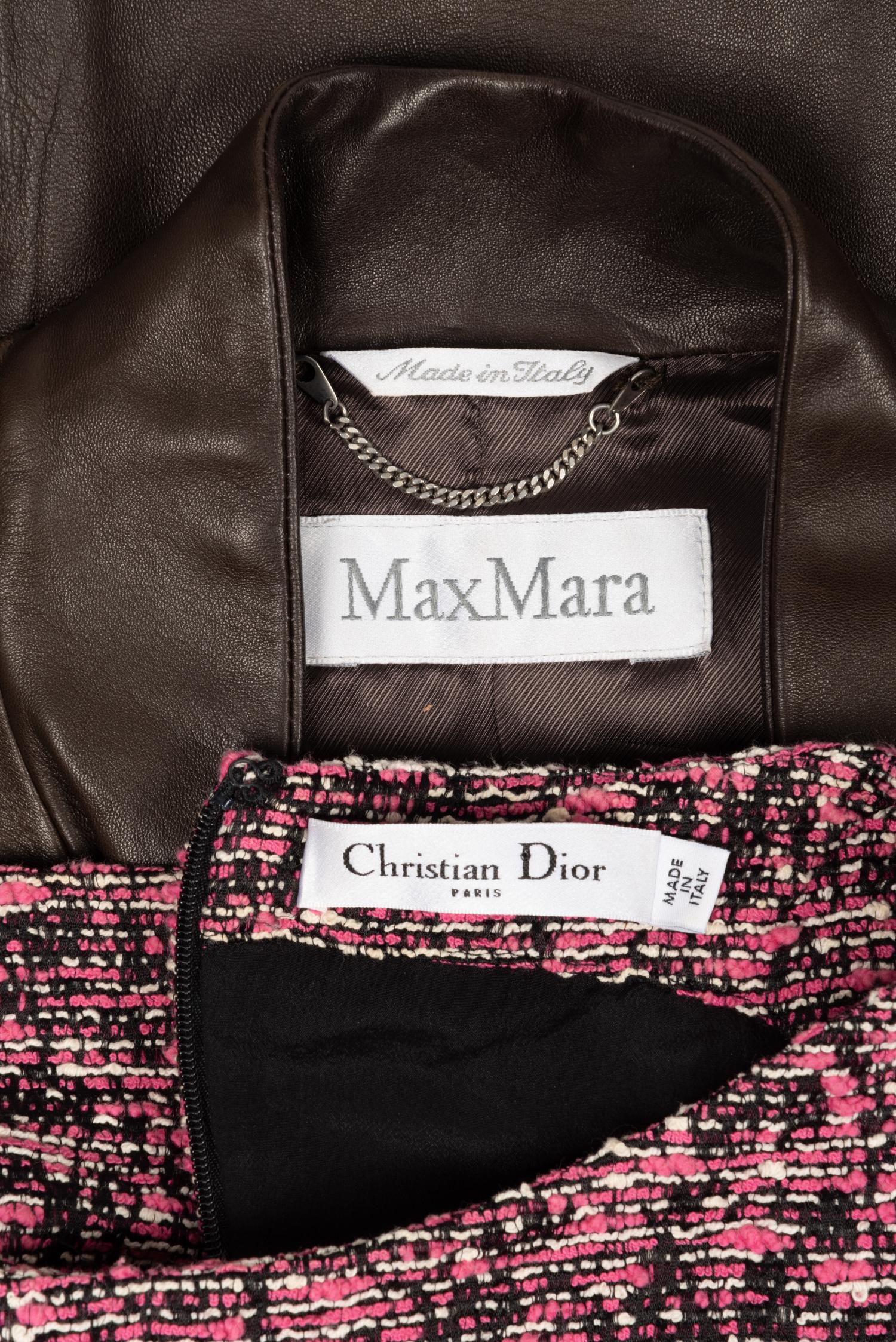 Christian Dior Dress and Max Mara Jacket, 2000s