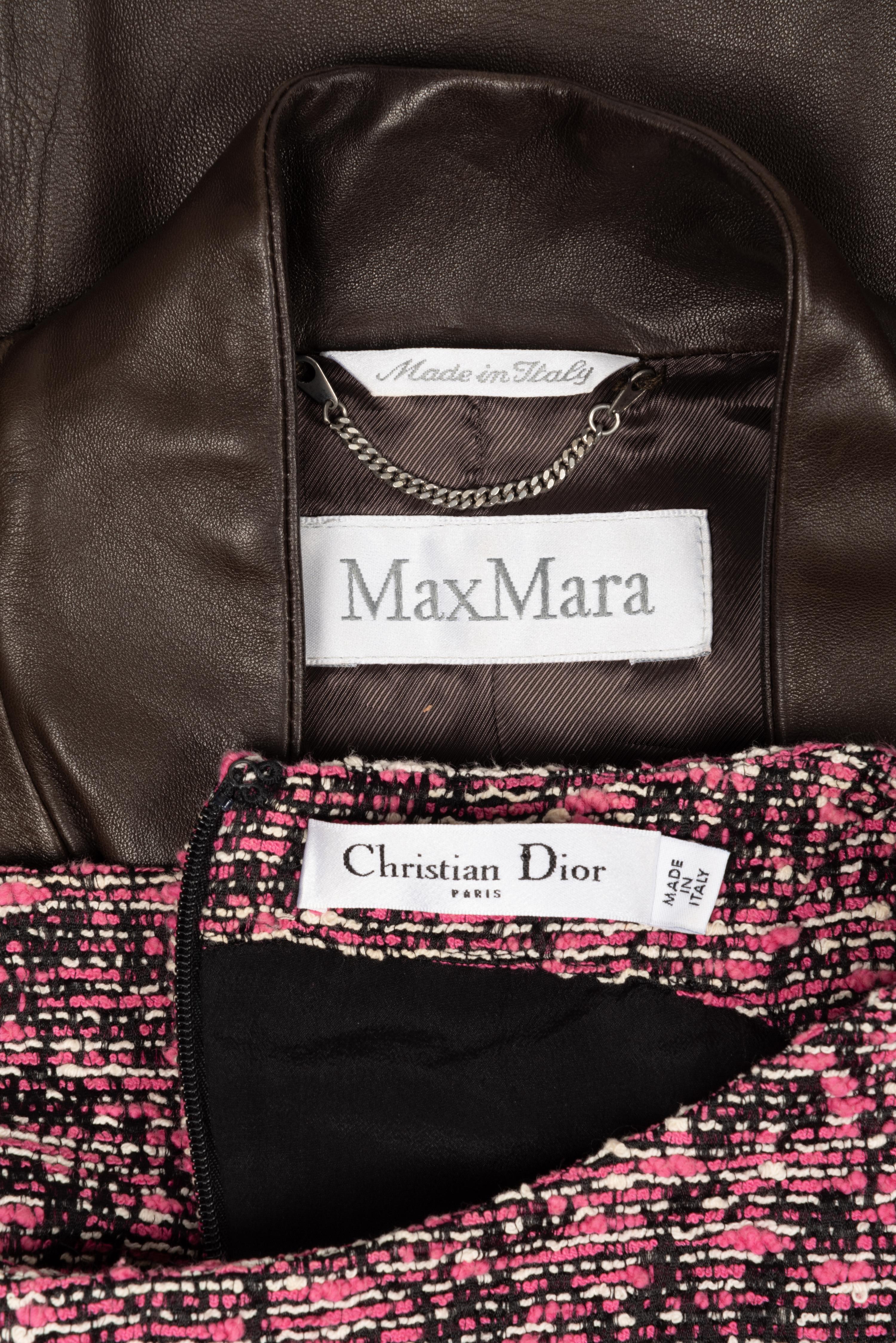 Christian Dior Dress and Max Mara Jacket, 2000s