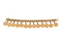 Gold Coin Charm Bracelet