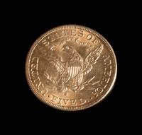 A United States 1886-S Liberty Head $5 Gold Coin