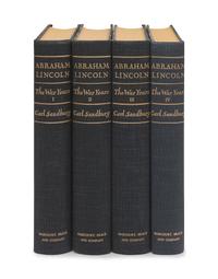SANDBURG, Carl (1878-1967). Abraham Lincoln: The War Years. New York: Harcourt, Brace & Company, 1939.