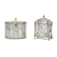 Two George III Sterling Silver Tea Caddies